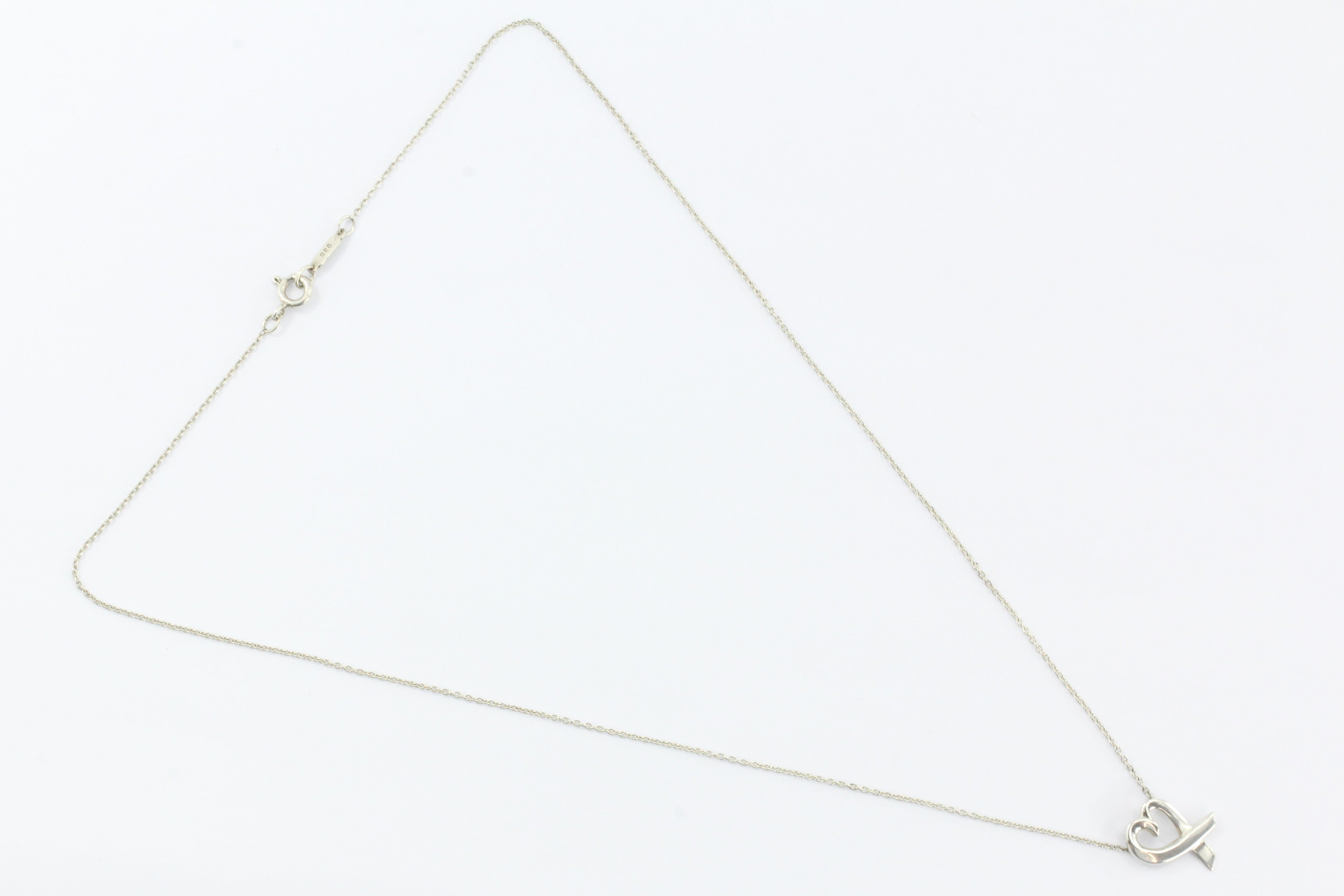 Tiffany & Co Sterling Silver Paloma Picasso Heart Necklace - Queen May