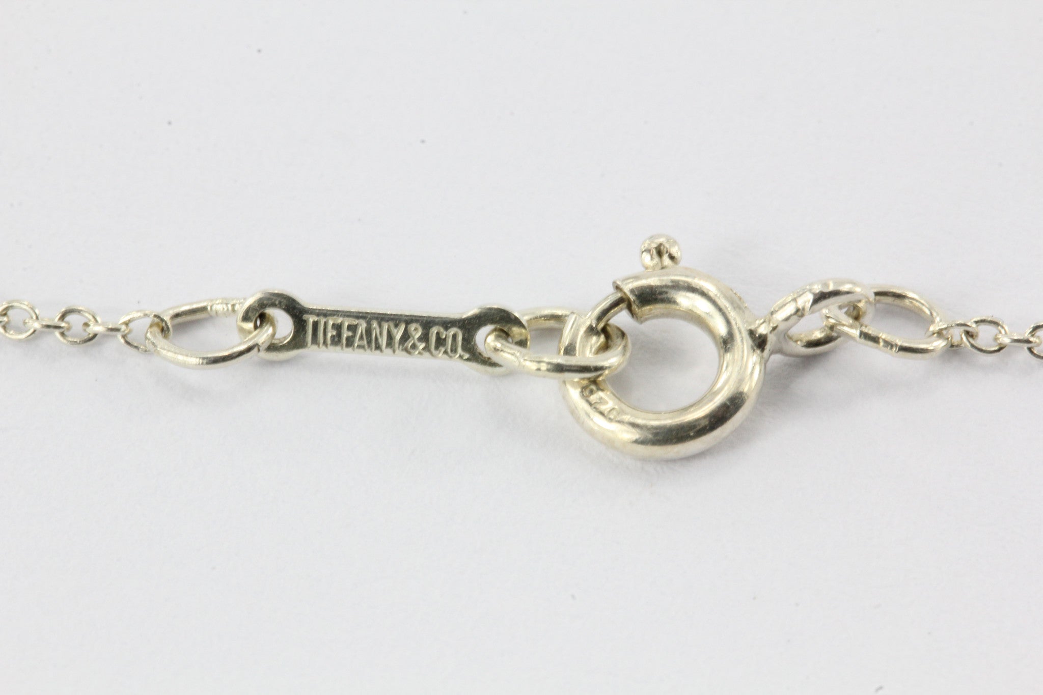 Tiffany & Co Sterling Silver Elsa Peretti Bean Necklace - Queen May