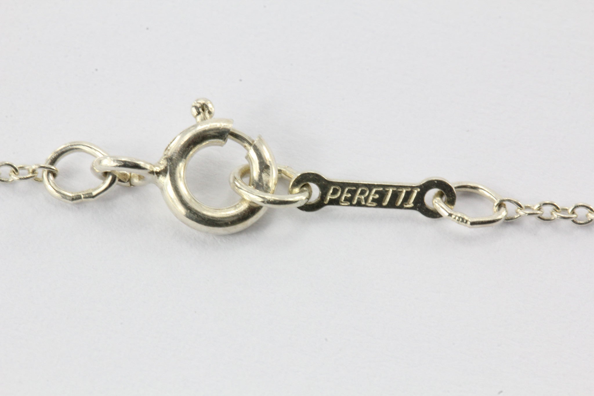 Tiffany & Co Sterling Silver Elsa Peretti Bean Necklace - Queen May