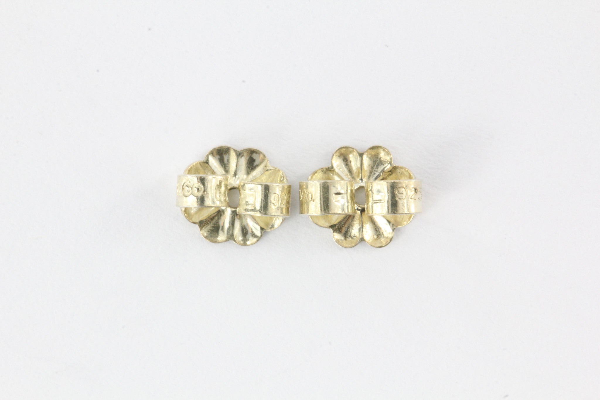 Tiffany & Co Sterling Silver RARE Plumeria Earrings - Queen May