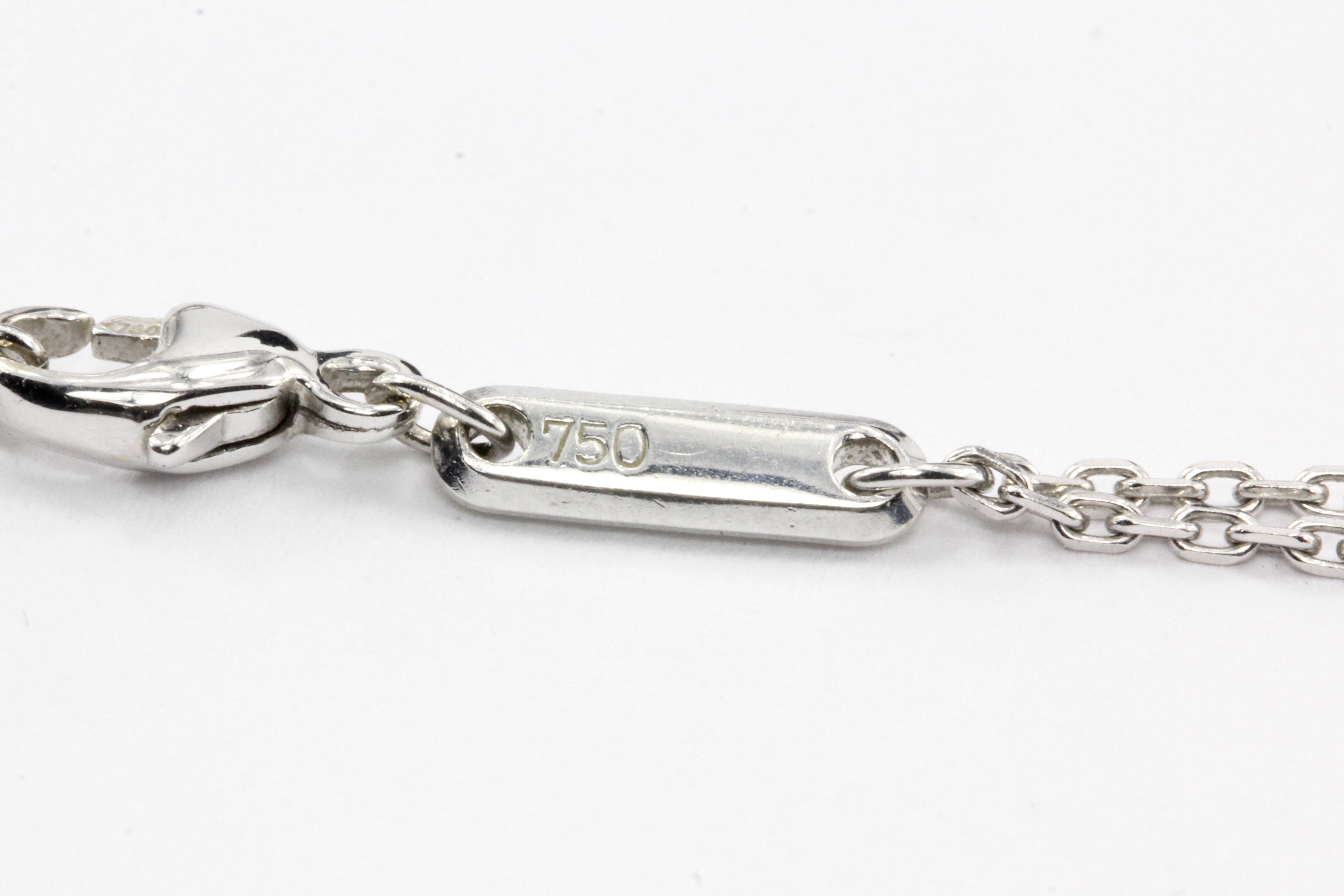 18K White Gold Chopard Floating Diamond Pendant - Queen May