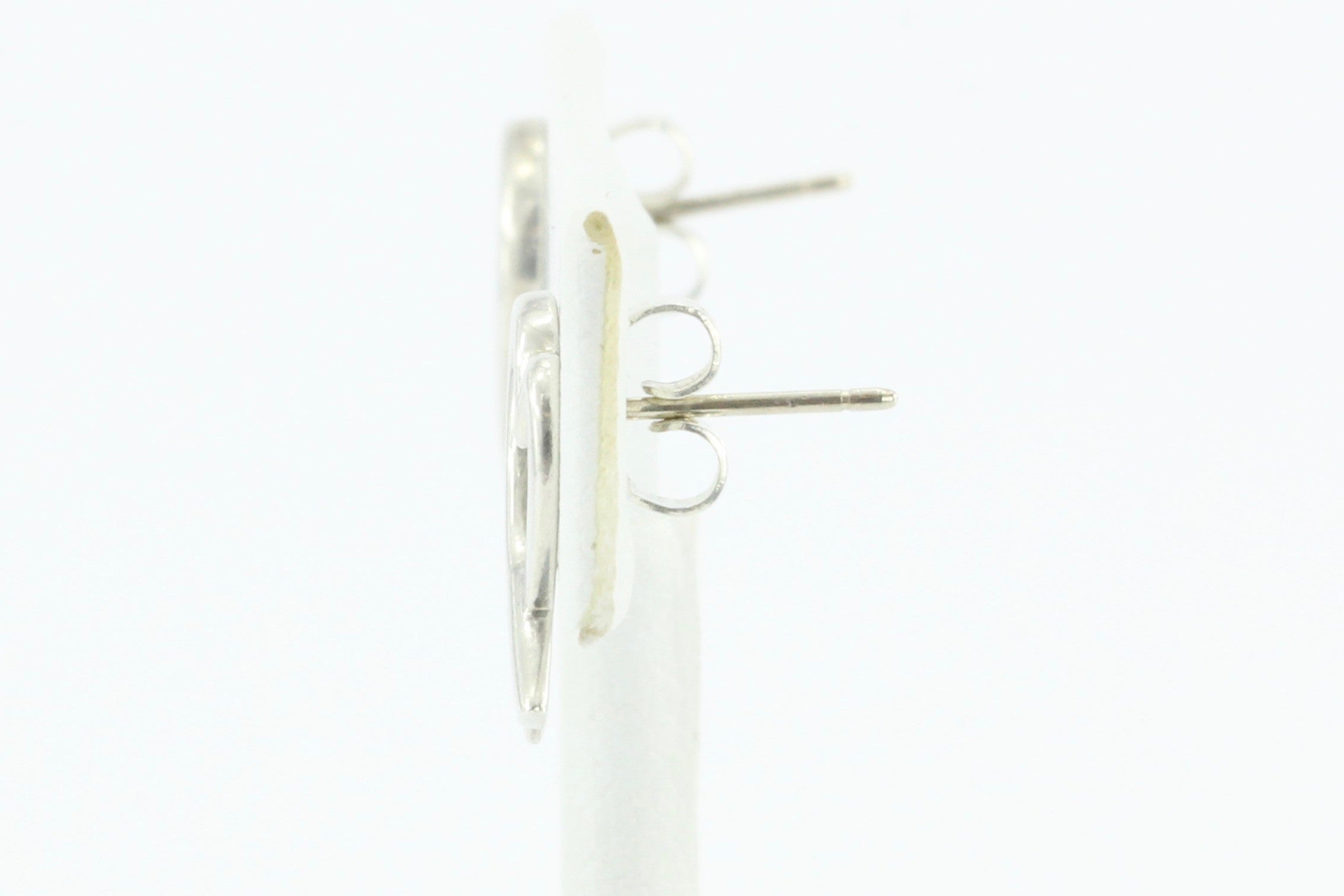 Tiffany & Co Sterling Silver Paloma Picasso Loving Heart Earrings - Queen May