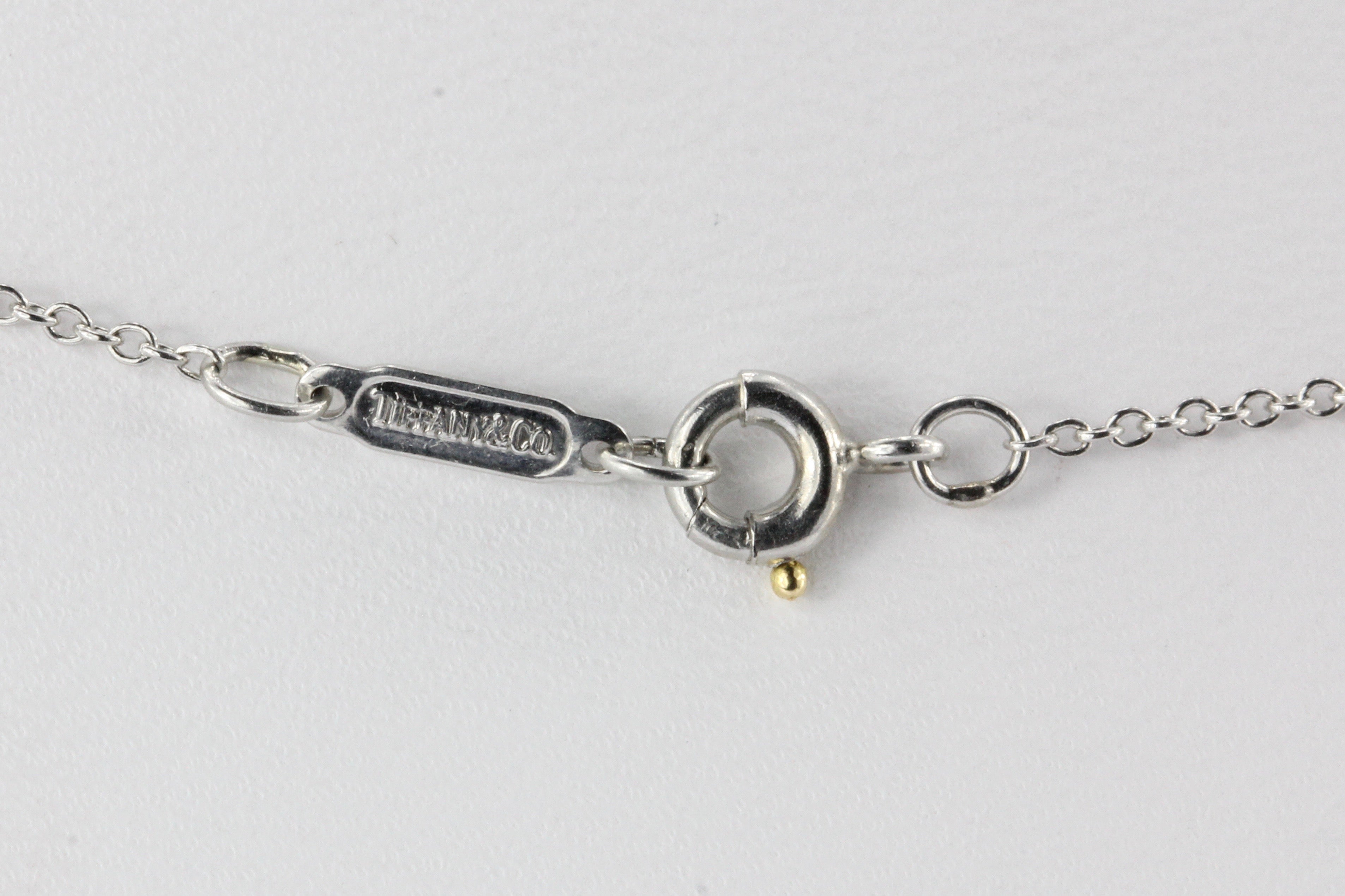 Tiffany & Co Platinum .35 Carat Diamond Necklace 16.5" - Queen May