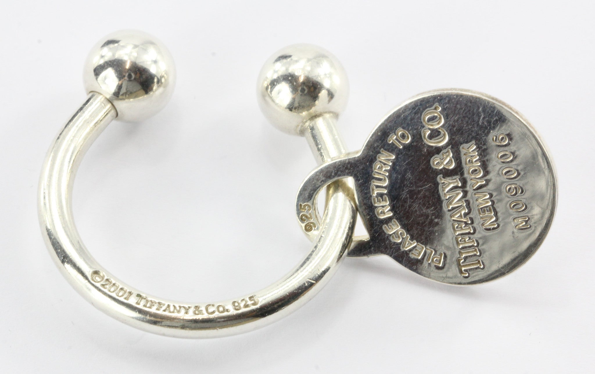 Tiffany & Co Sterling Silver Please Return To Tiffany Key Ring - Queen May