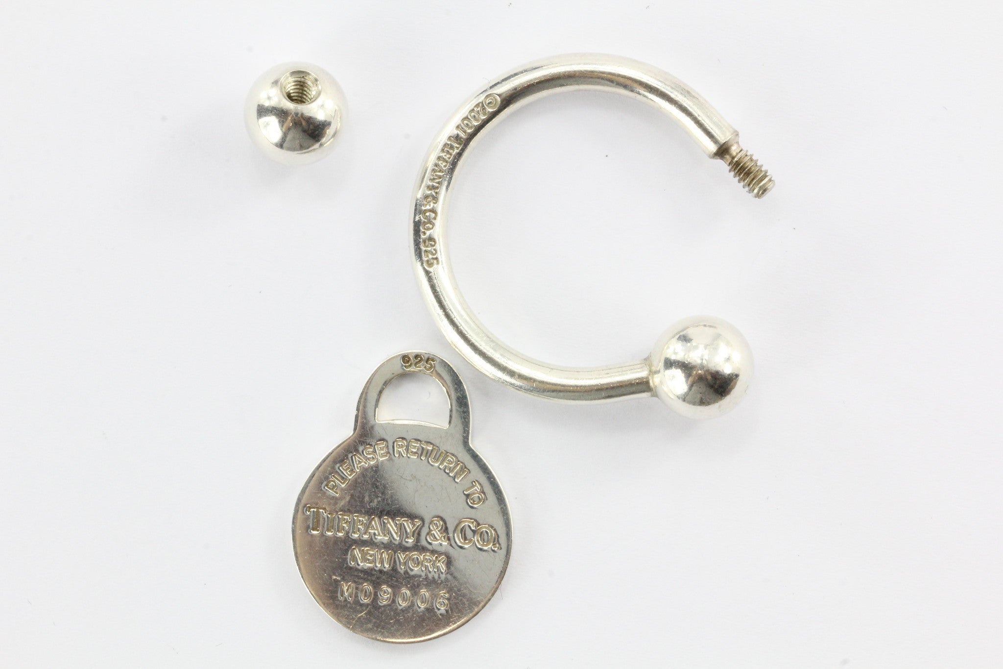 Tiffany & Co Sterling Silver Please Return To Tiffany Key Ring - Queen May