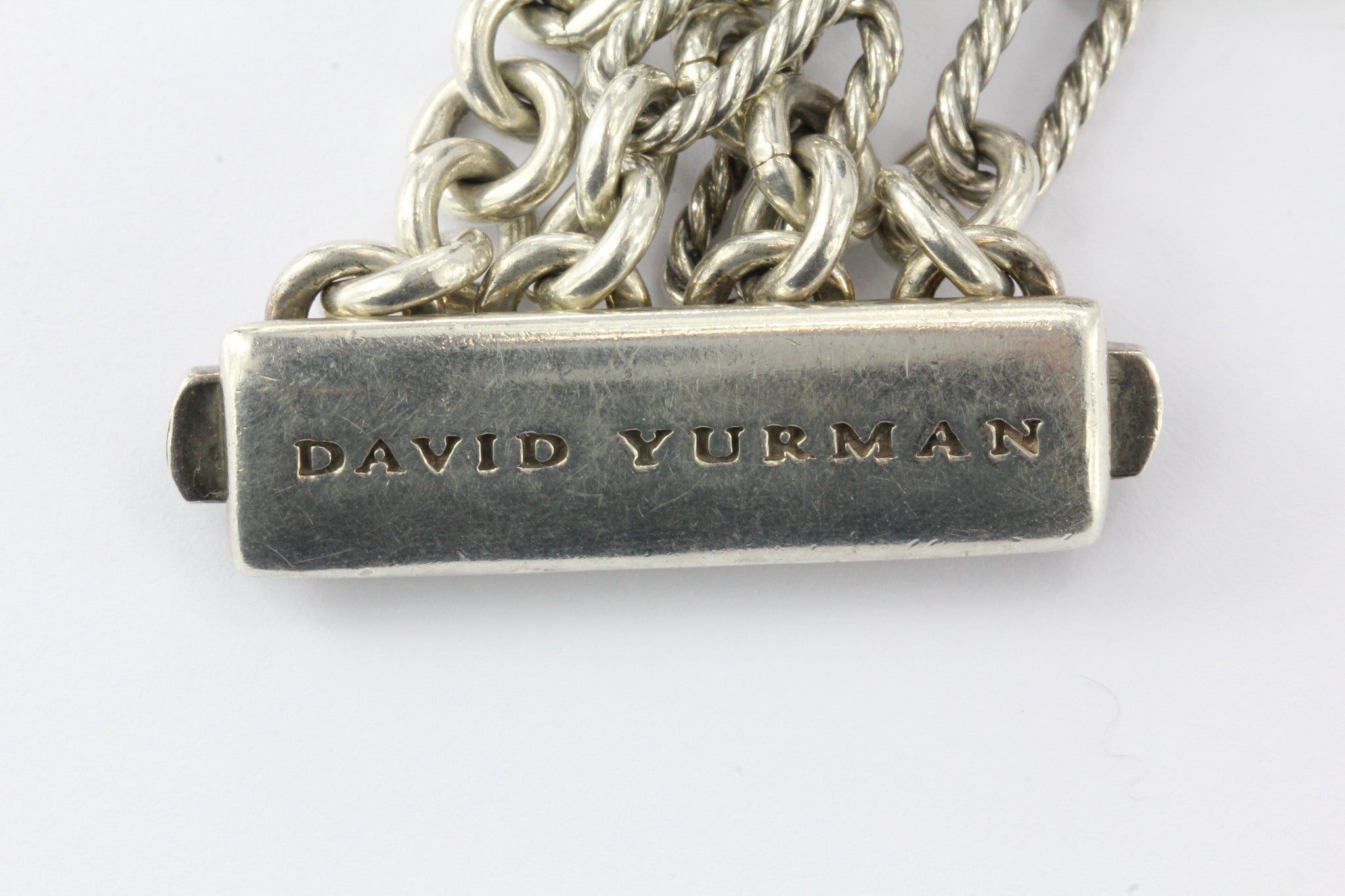 David Yurman Figaro Sterling Silver & 18K Gold 4 Row Cushion Donut Bracelet - Queen May