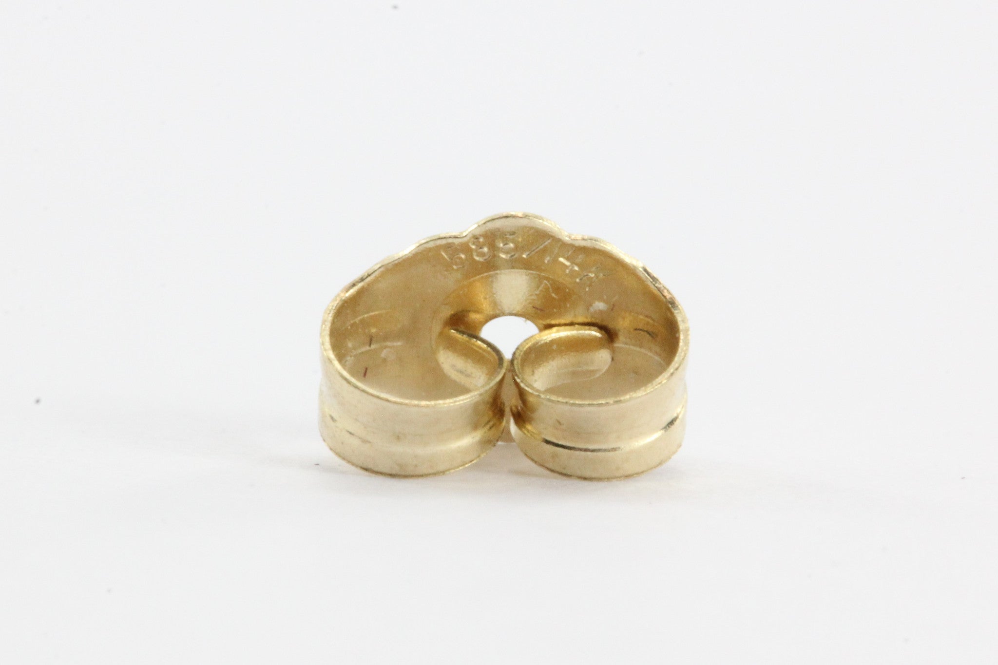 14K White & Yellow Gold Woven Knot Earring Studs - Queen May