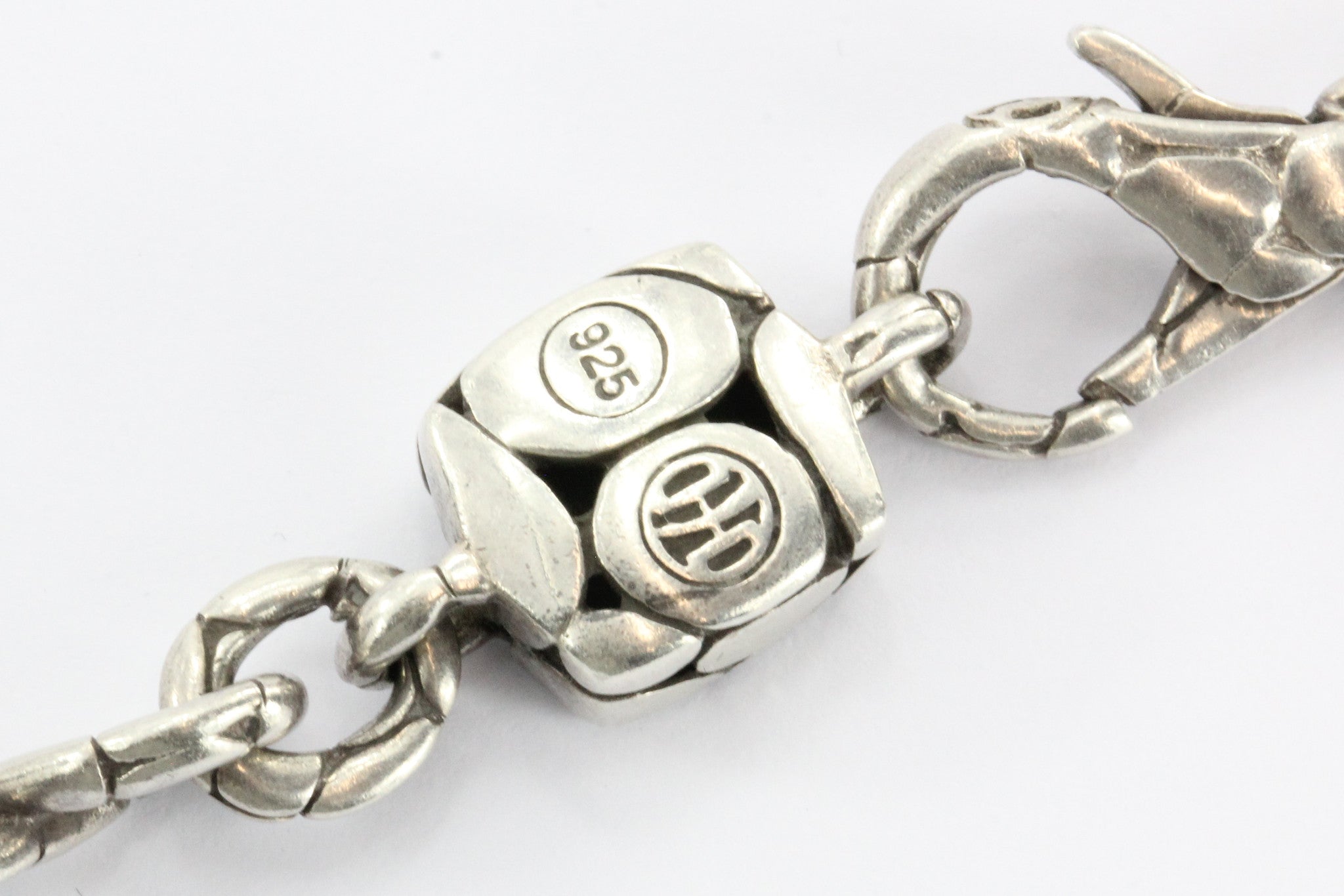 John Hardy Sterling Silver Kali Sautoir Square Station Necklace 18.5" - Queen May