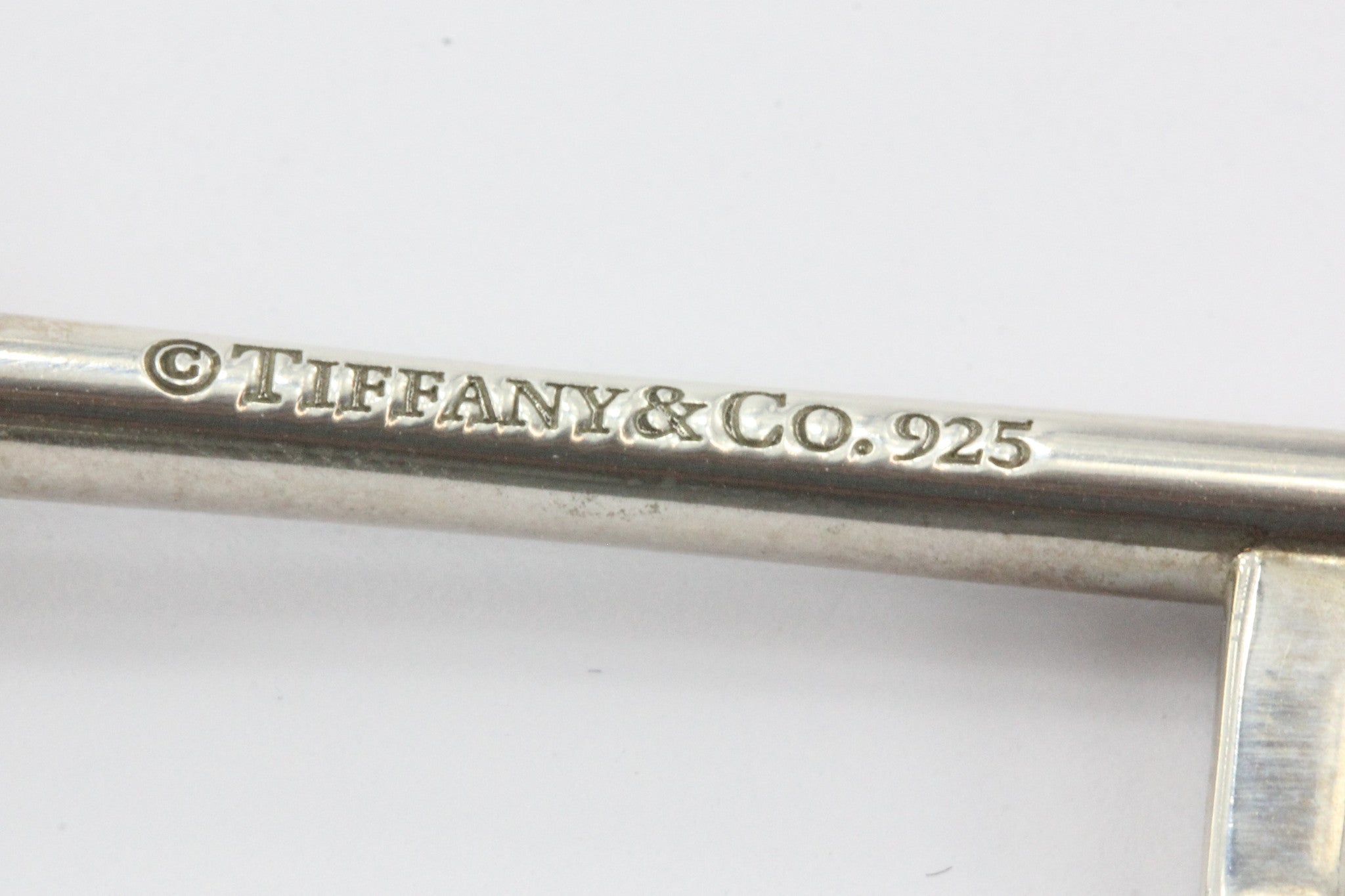 Tiffany & Co Sterling Silver Large Key Pendant Necklace 16" - Queen May