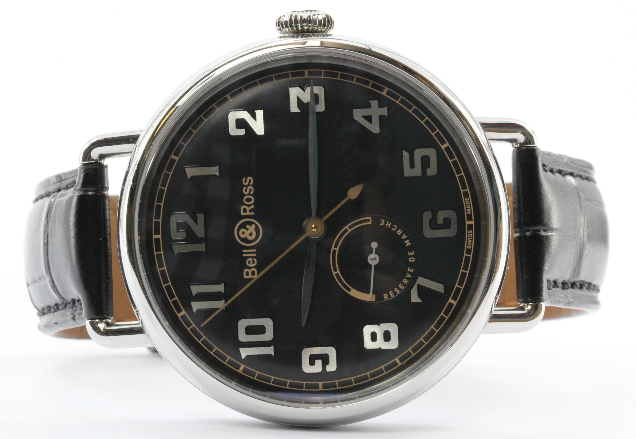 Bell & Ross WW1-97 Reserve De Marche BRWW197-BL-ST/SCR Wrist Watch for Men - Queen May