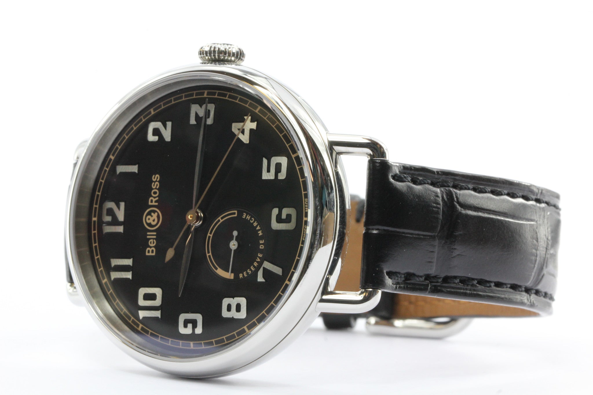 Bell & Ross WW1-97 Reserve De Marche BRWW197-BL-ST/SCR Wrist Watch for Men - Queen May