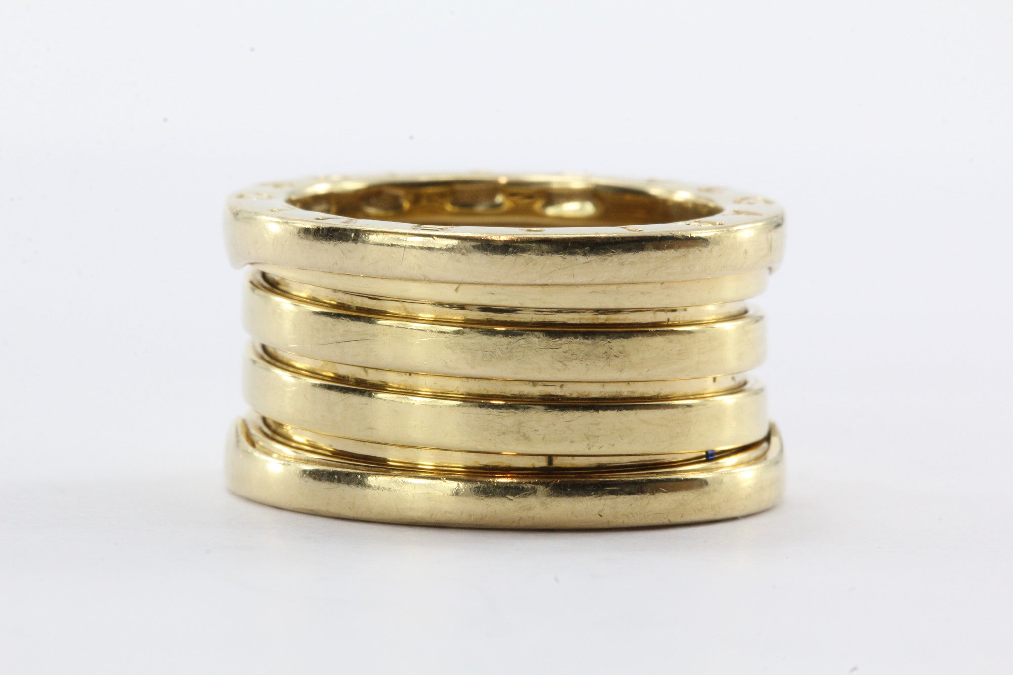 Bulgari B.Zero1 18k Yellow Gold Band Ring Size 6 / 52 - Queen May