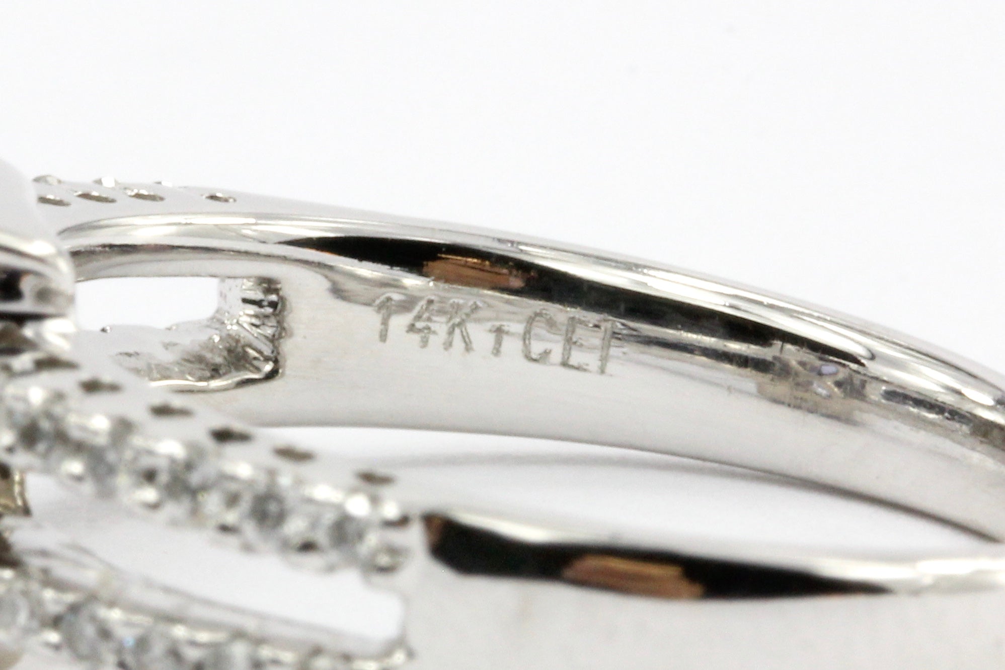 14K White Gold 1/2 Carat Tanzanite & Diamond Ring - Queen May