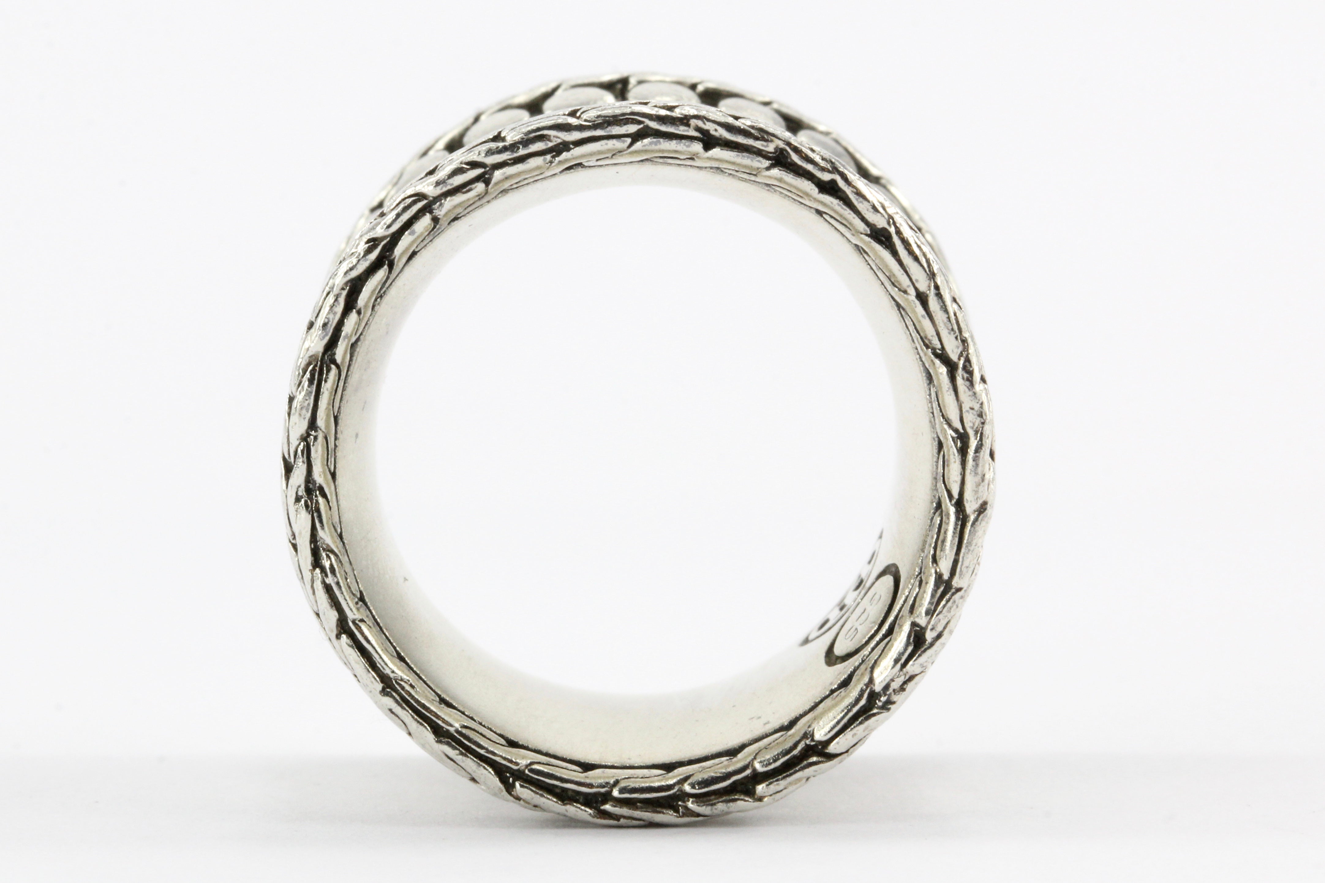 John Hardy Sterling Silver Wide Dot Band - Queen May