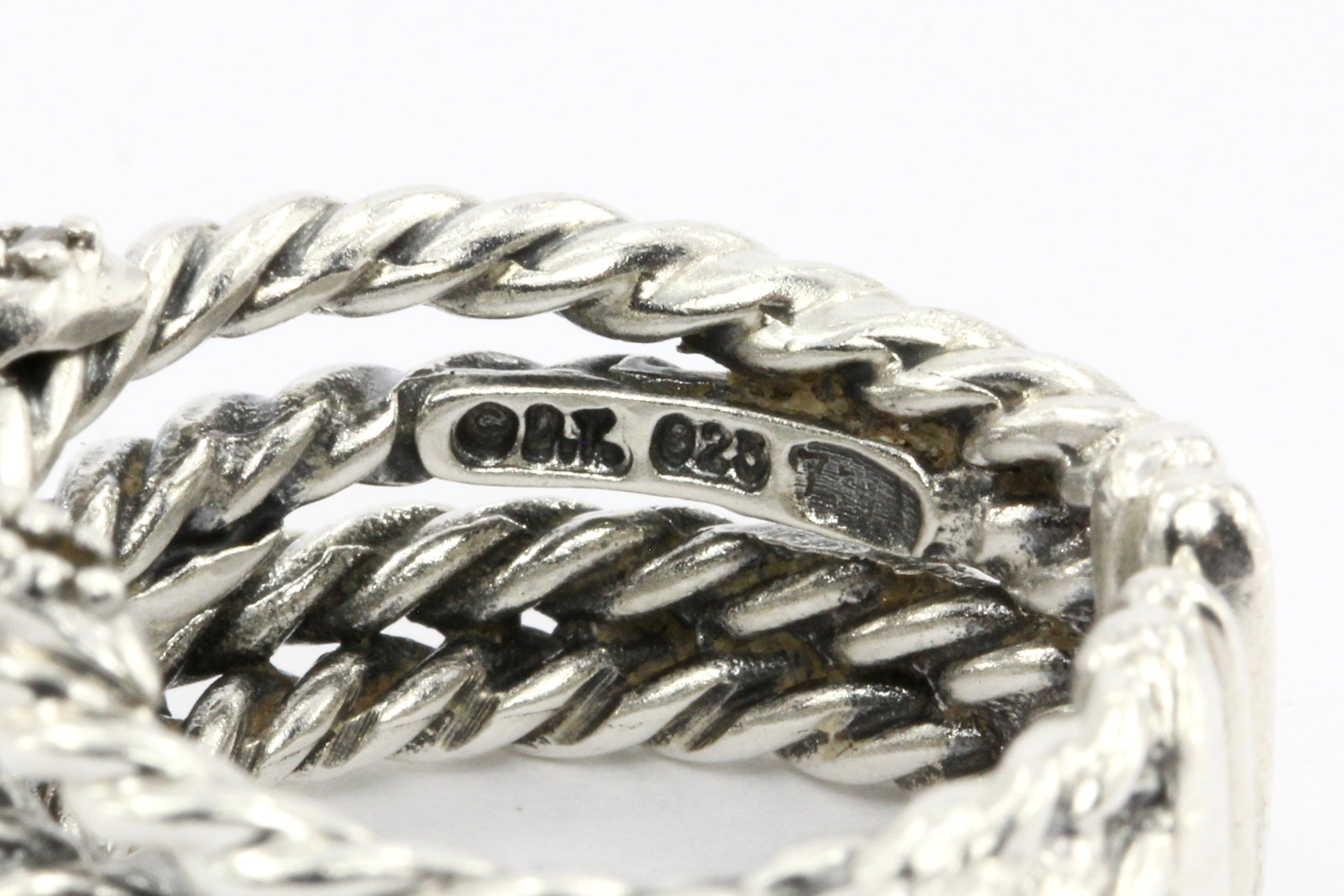 David Yurman Sterling Silver Diamond X Crossover Ring - Queen May