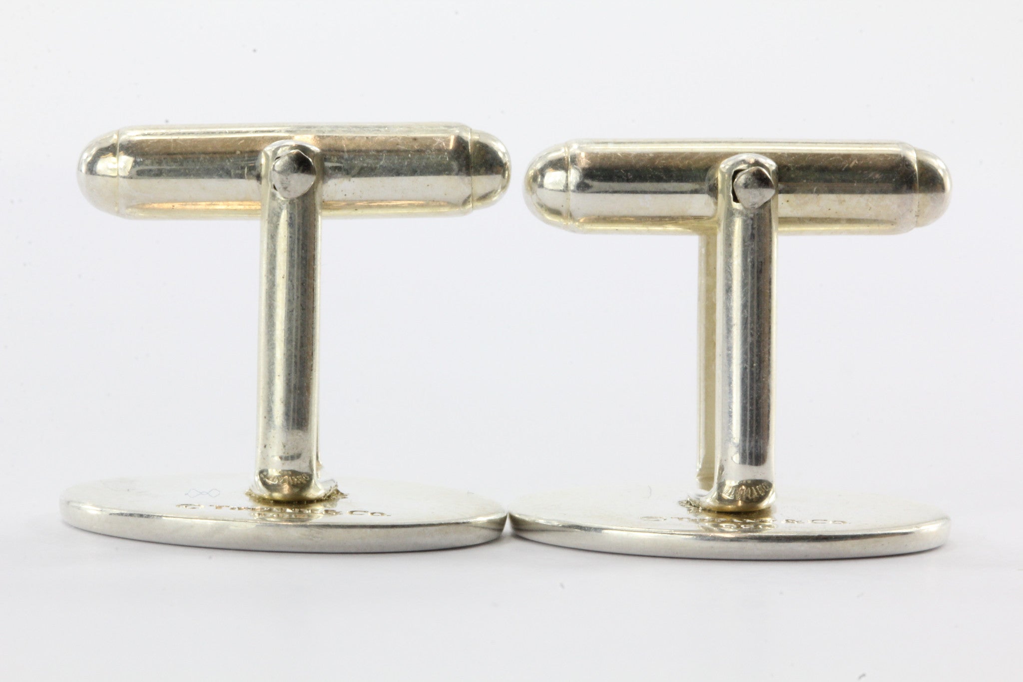 Tiffany & Co Sterling Silver 925 Oval Cufflinks - Queen May