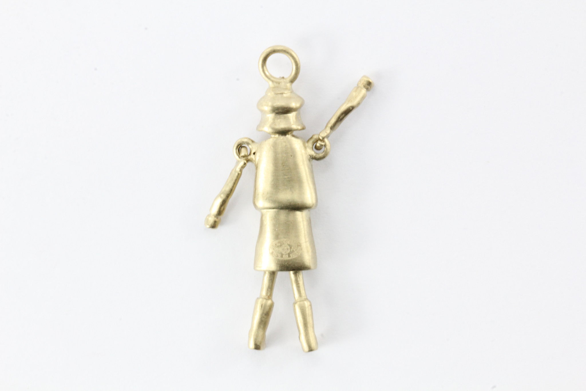 CHANEL Lady Coco Charm / Pendant Silver Tone w/ crystal Buttons - Queen May