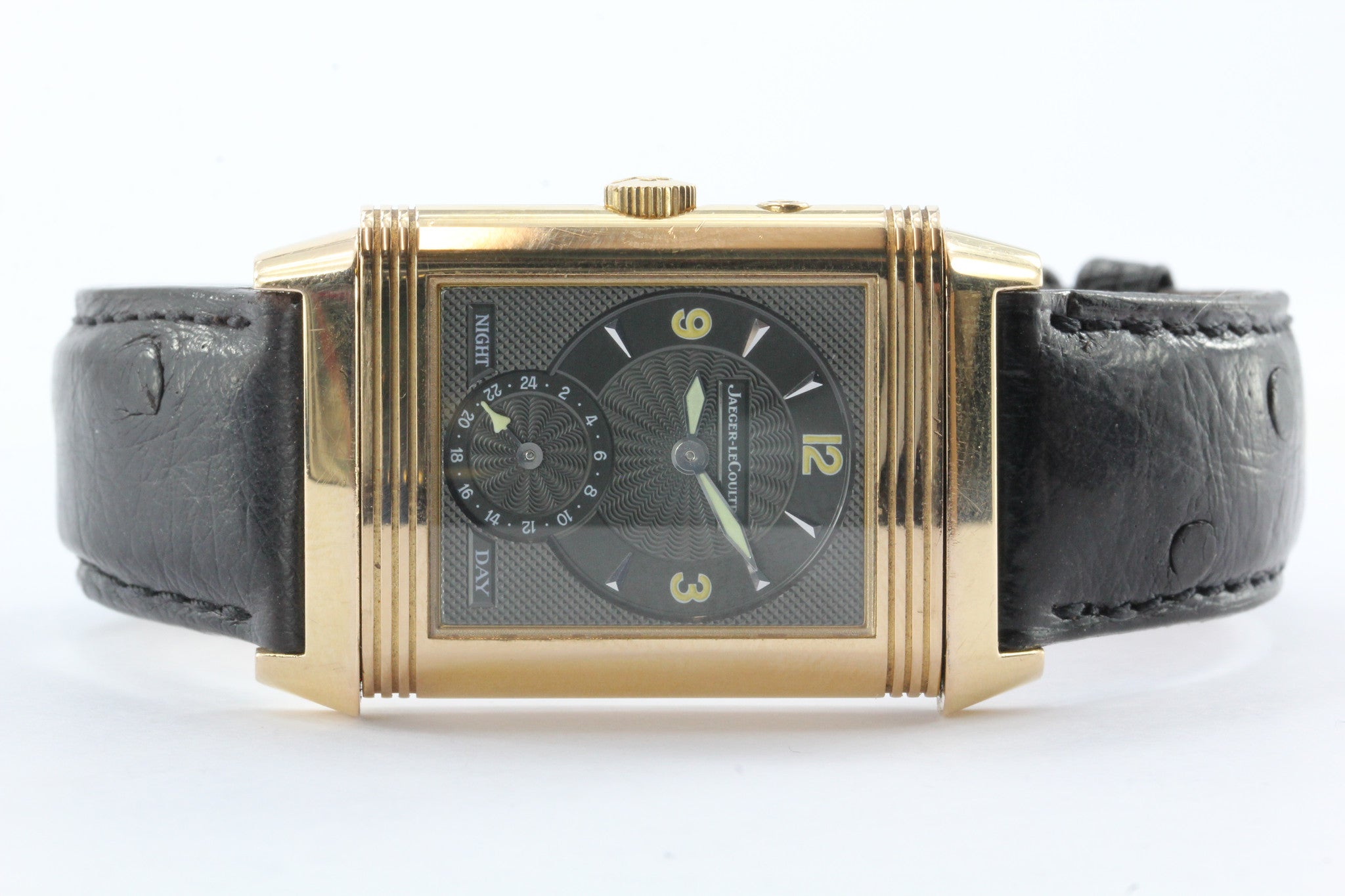 Jaeger LeCoultre Reverso Grande Taille 18K Pink Gold Day/Night Watch 270.2.54 - Queen May