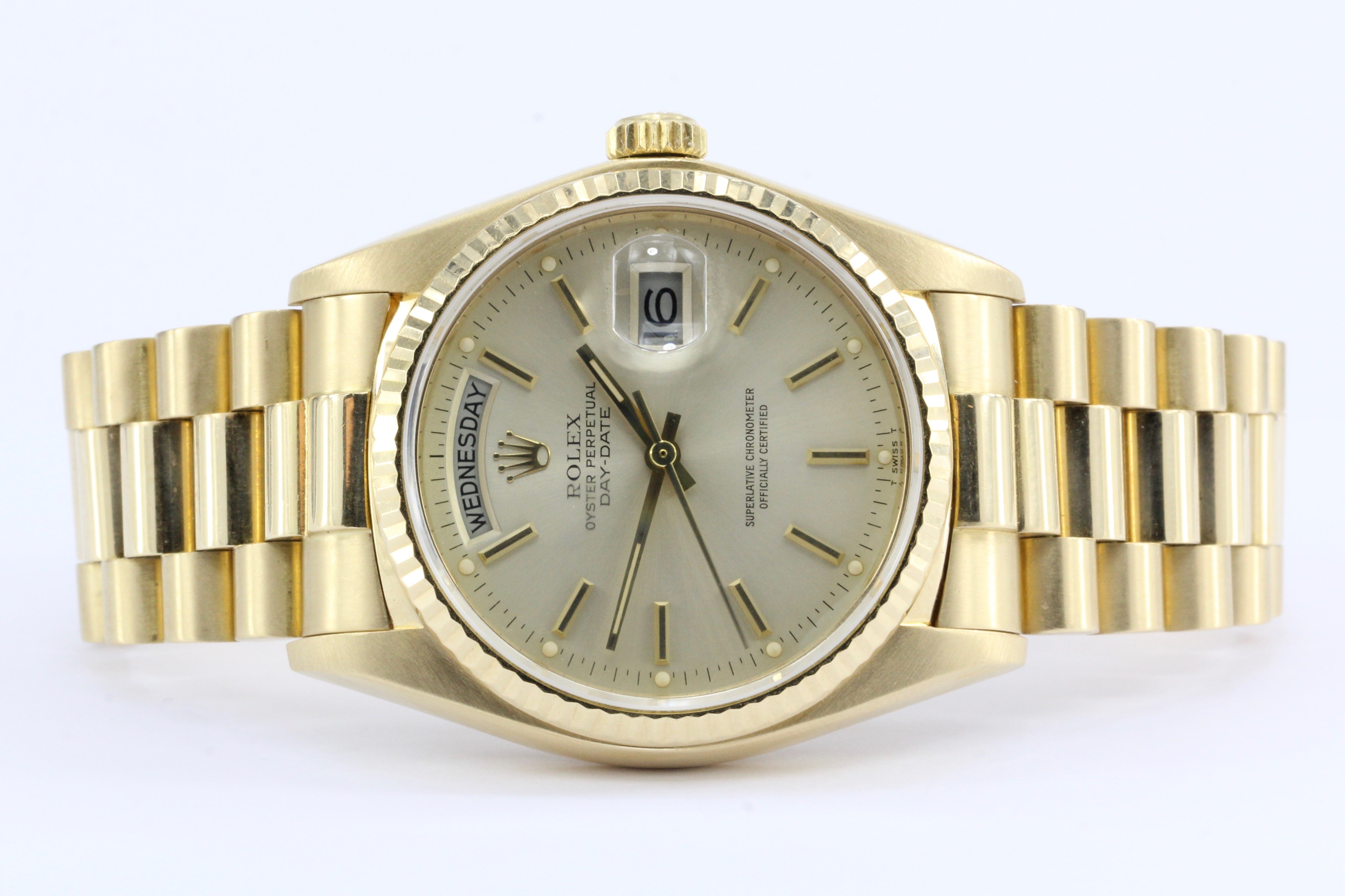 Rolex President 18k Gold Day Date Reference 18038 - Queen May