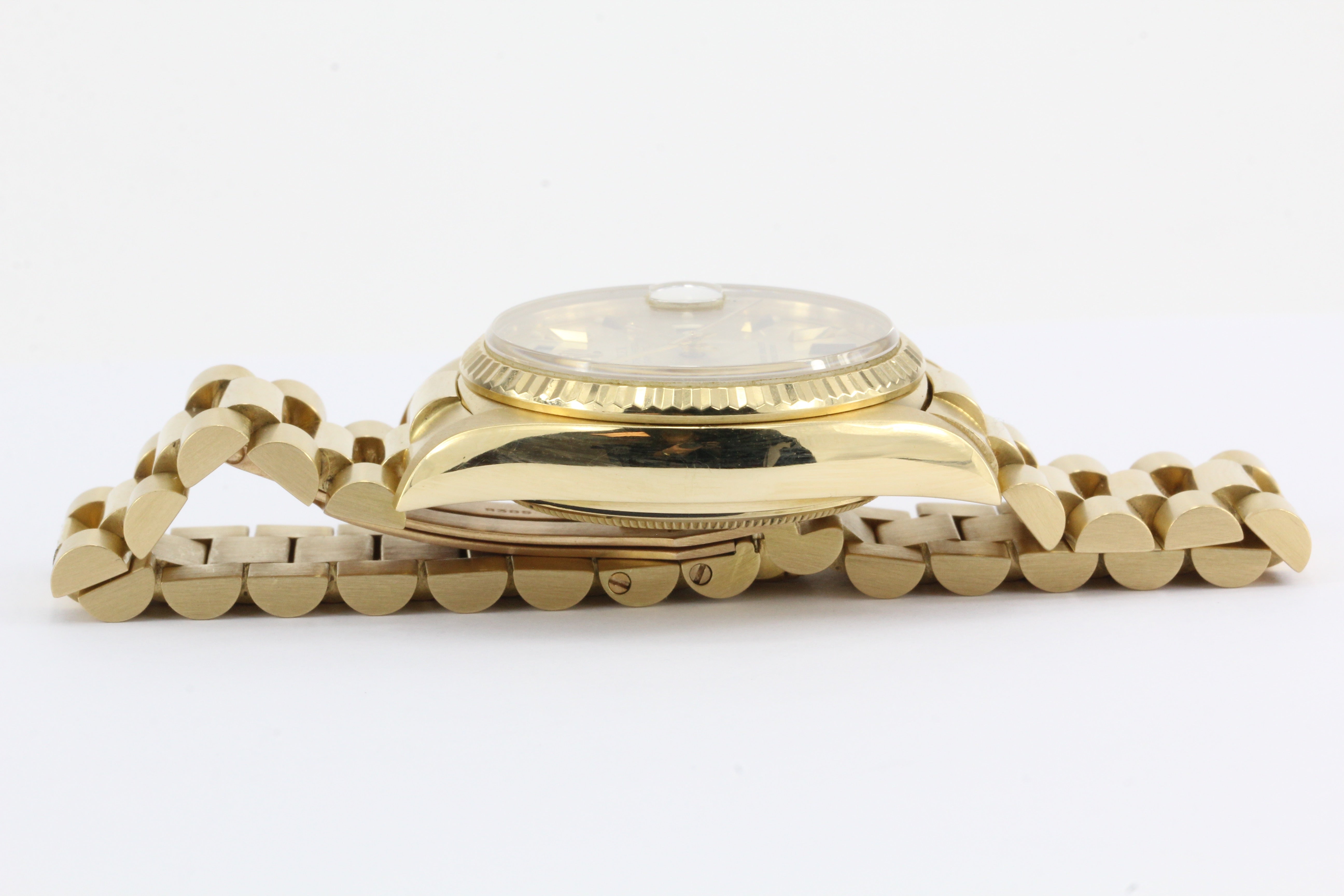 Rolex President 18k Gold Day Date Reference 18038 - Queen May
