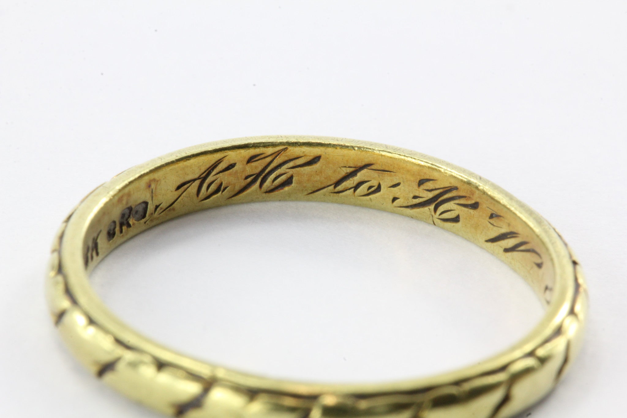 Art Deco 18K Yellow Gold Wedding Band Circa 1921 - Queen May