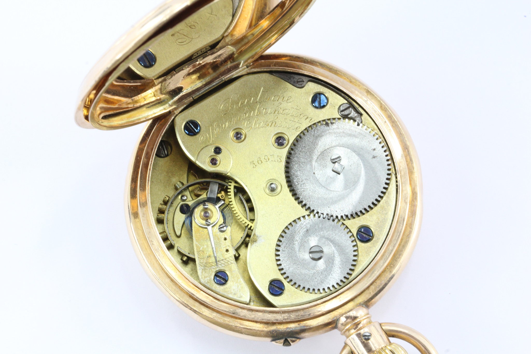 A. Lange & Sohne Glashutte I/S 43mm German 14K Gold Pocket Watch Circa 1897 - Queen May