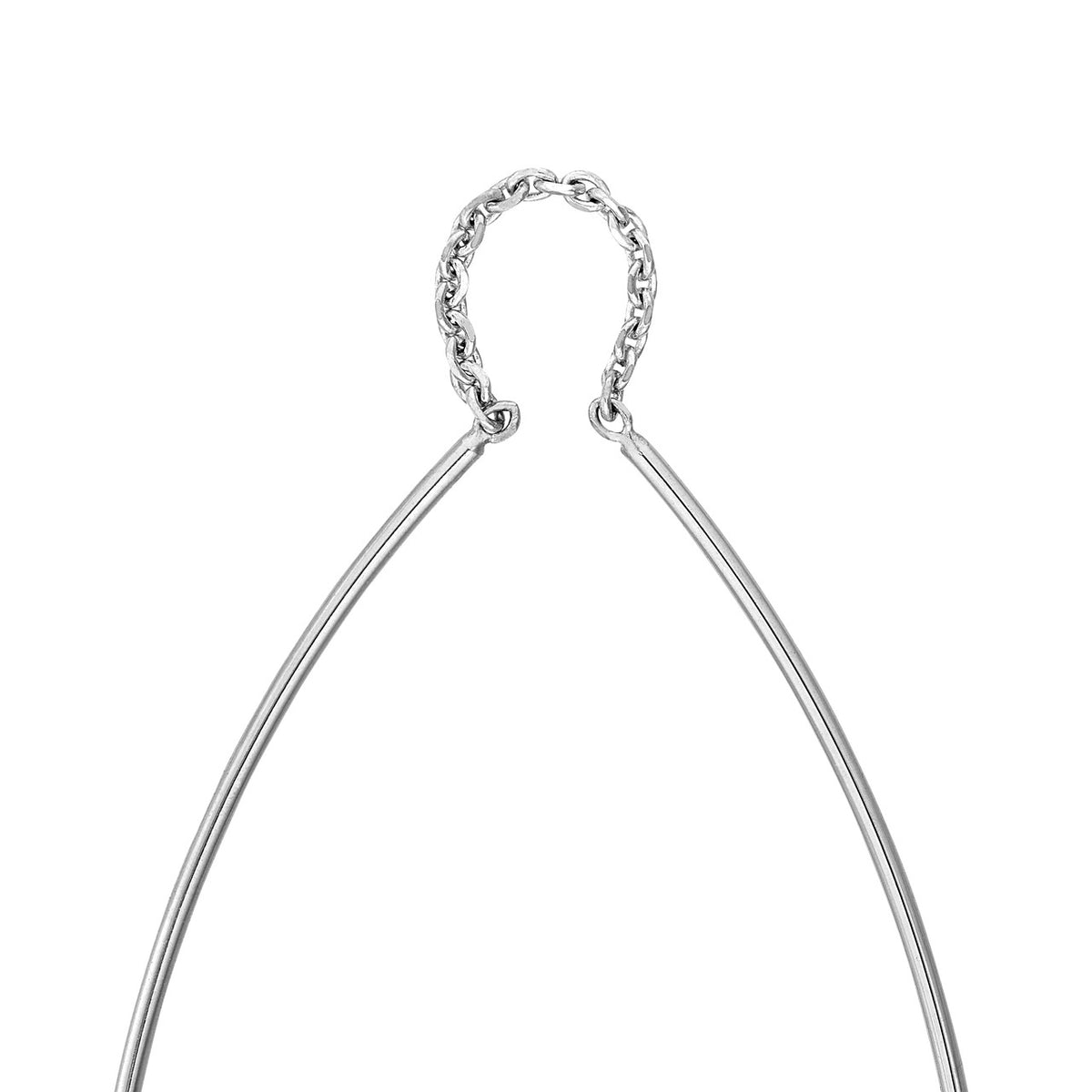 14K Yellow or White Gold Curved Wire Threader Earrings - Queen May