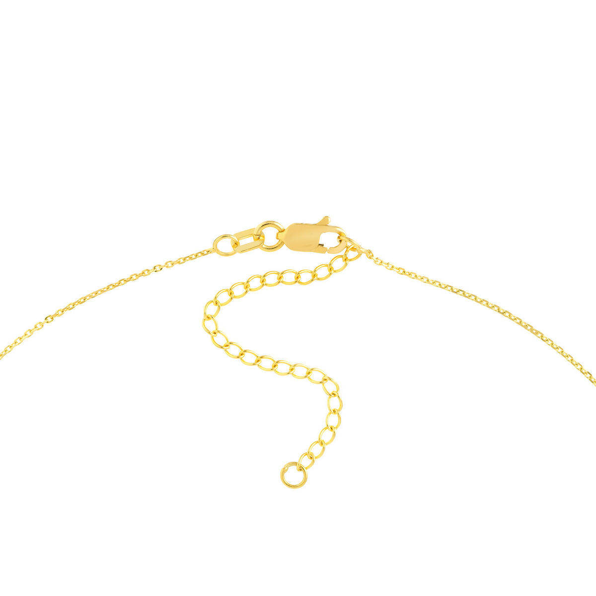14K Yellow Gold Interlocking Circles Pendant Necklace - Queen May