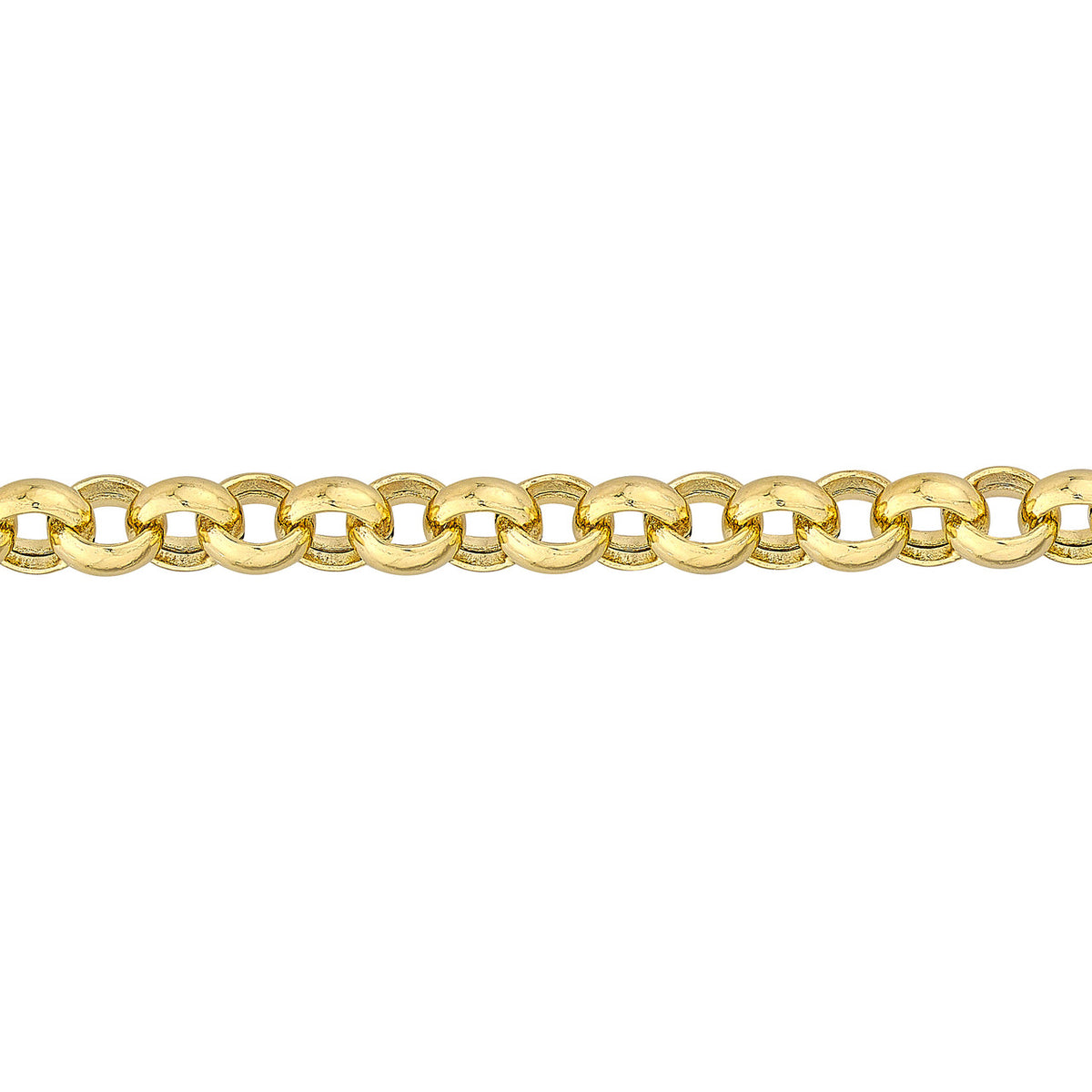 14K Yellow Gold 5.2mm Rolo Chain Bracelet - Queen May