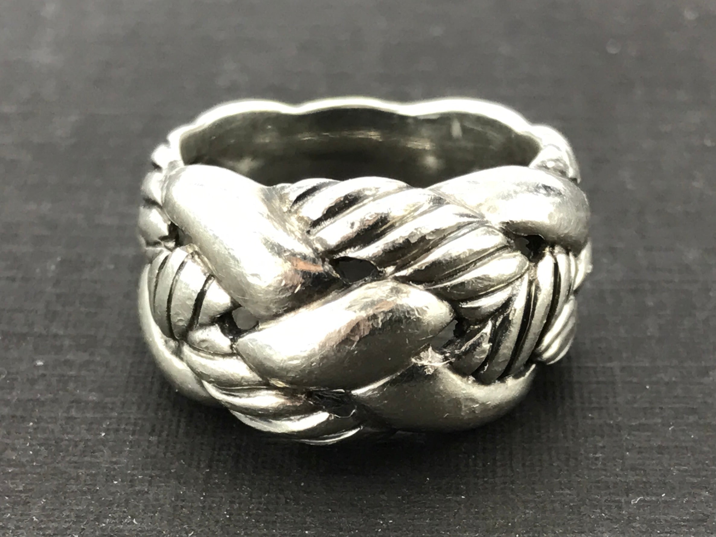David Yurman Sterling Silver Woven Cable Ring Size 6 - Queen May