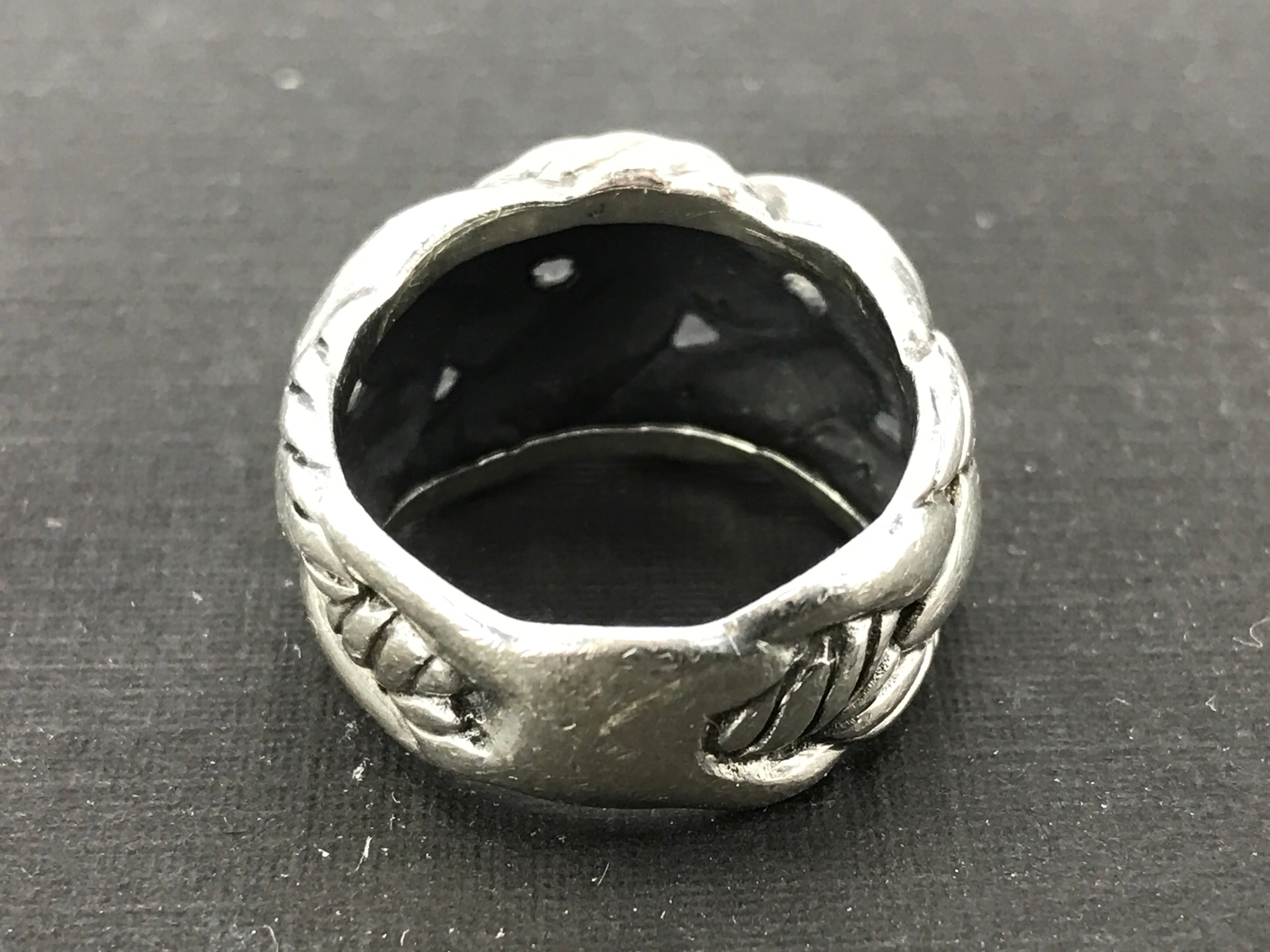 David Yurman Sterling Silver Woven Cable Ring Size 6 - Queen May