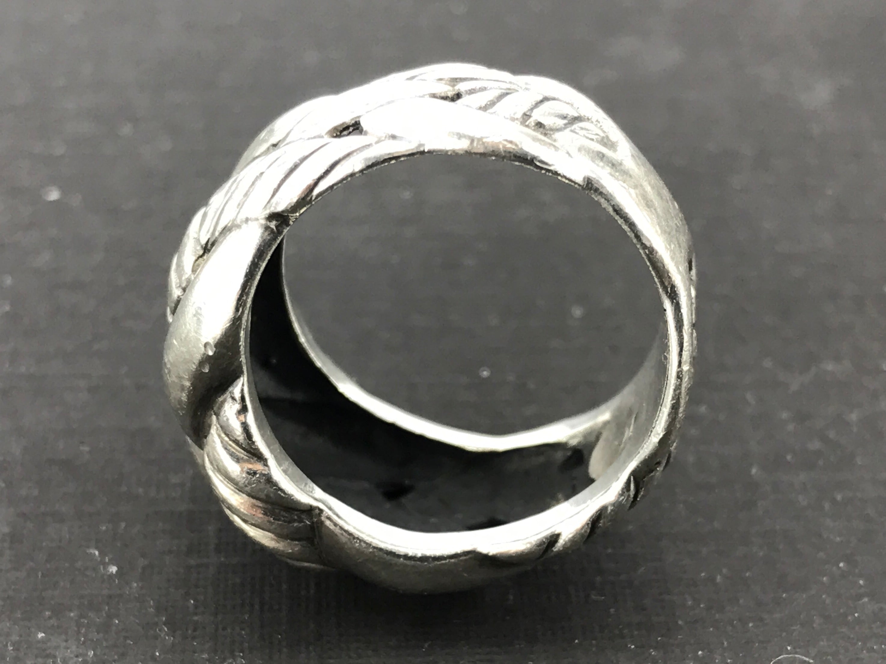 David Yurman Sterling Silver Woven Cable Ring Size 6 - Queen May