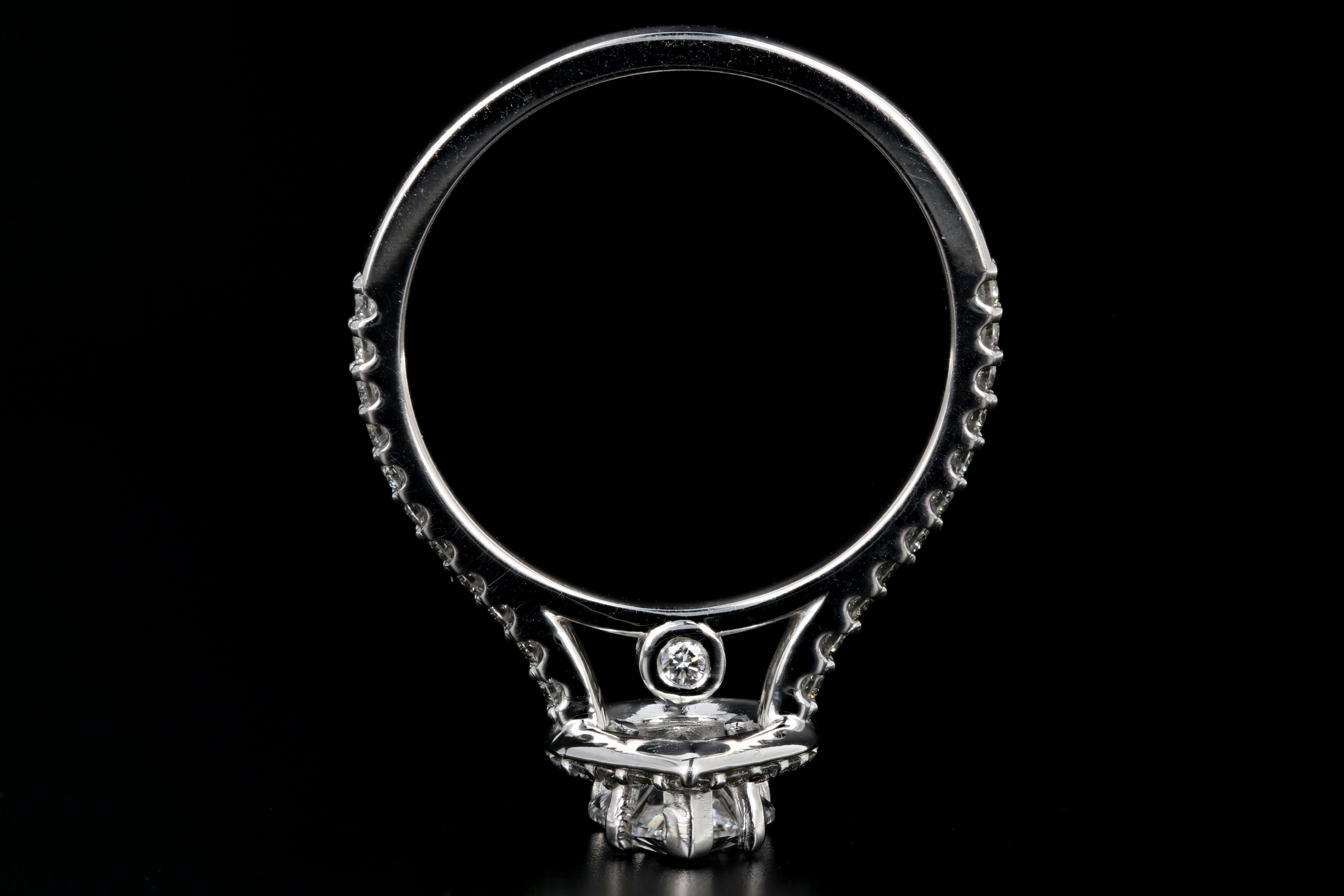 Modern 14K White Gold 1.08CT Pear Cut Diamond Ring GIA Certified - Queen May
