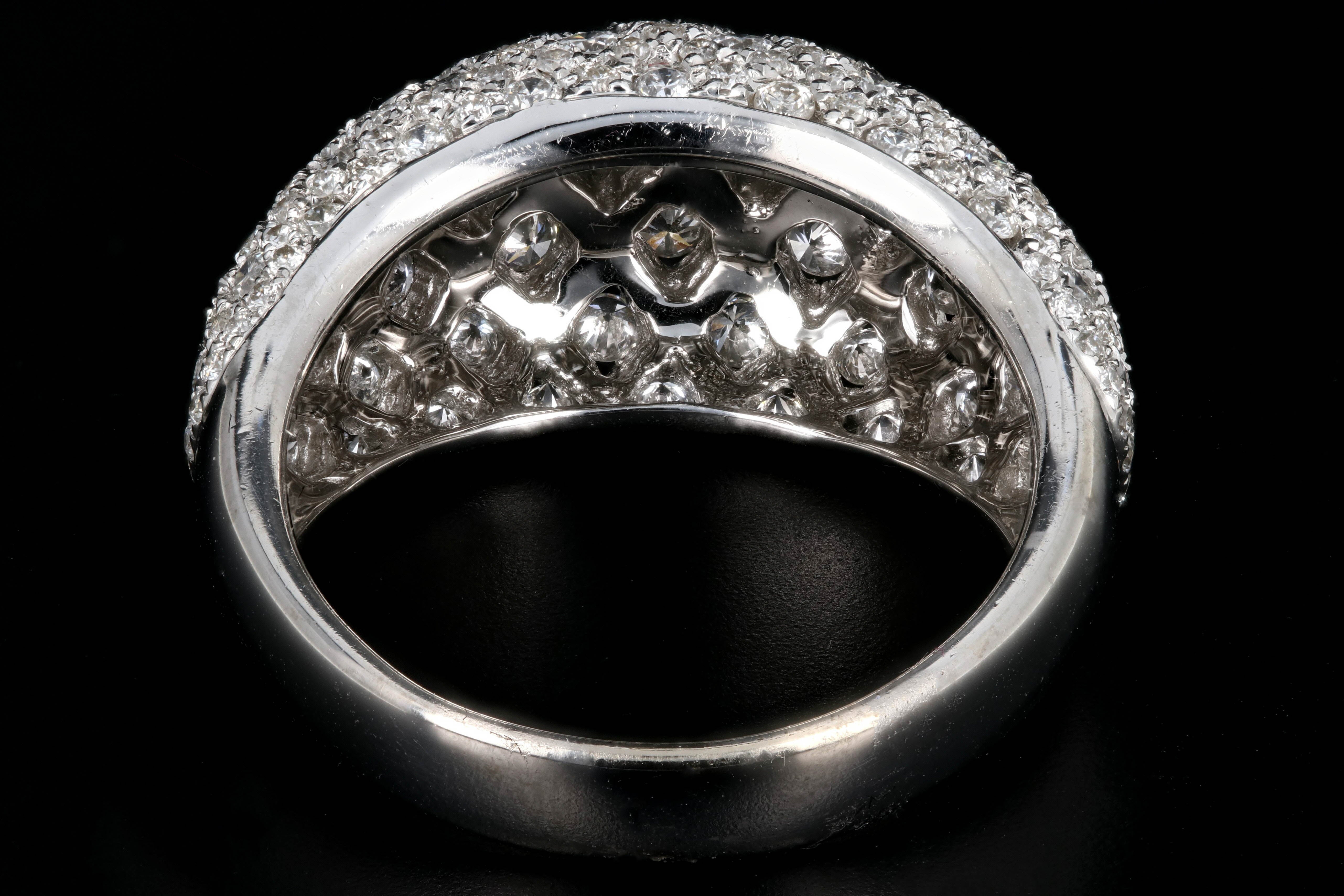 Modern 18K White Gold 1.94 Carat Diamond Band - Queen May