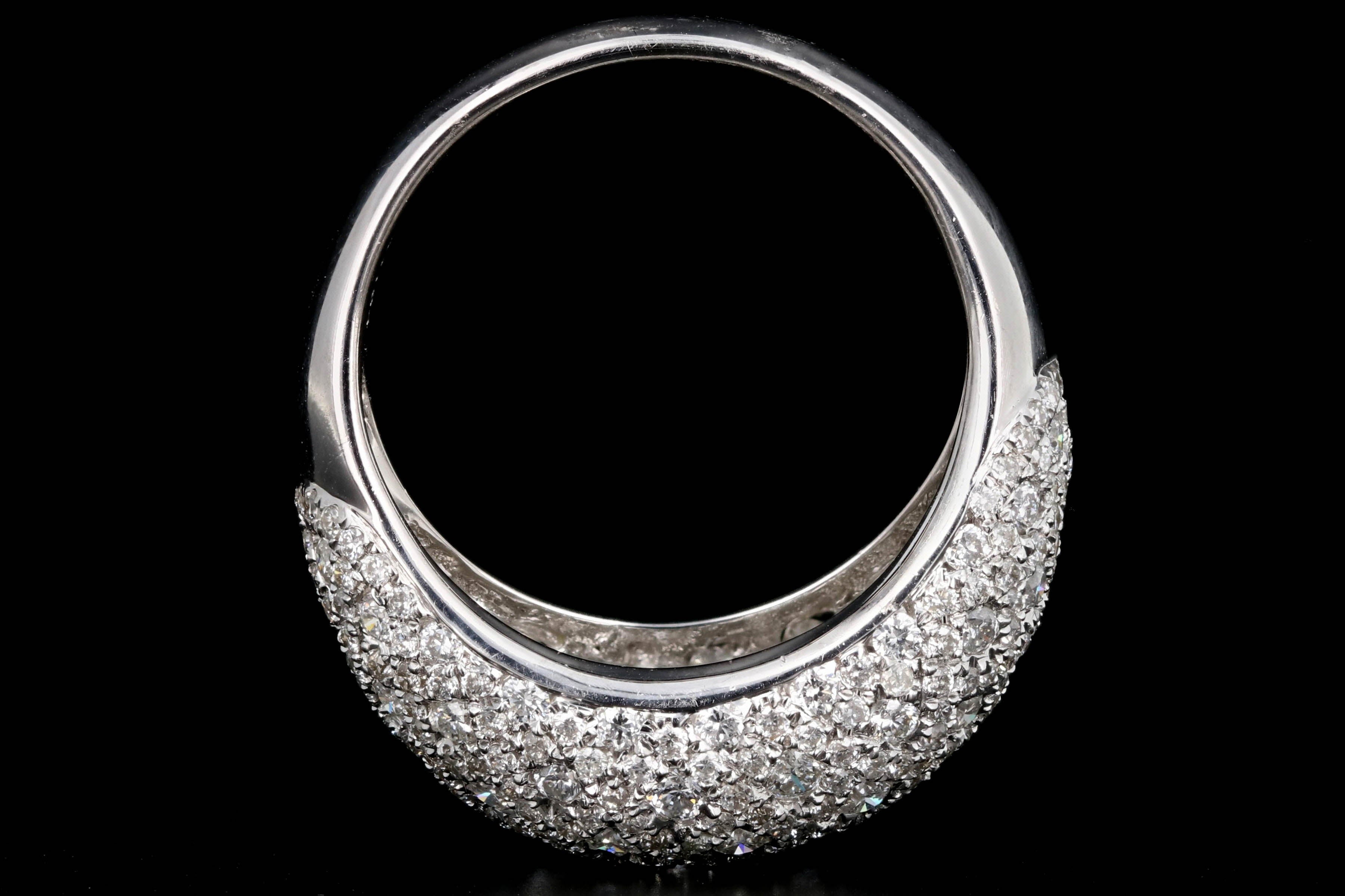 Modern 18K White Gold 1.94 Carat Diamond Band - Queen May