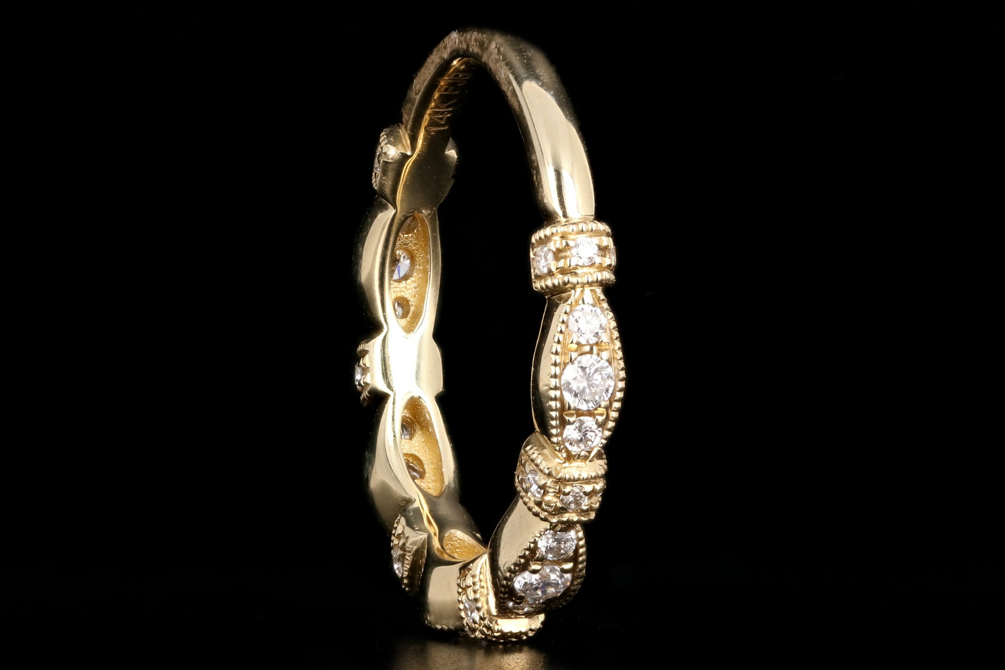 Modern 14K Yellow Gold .31 CTW Diamond Band - Queen May
