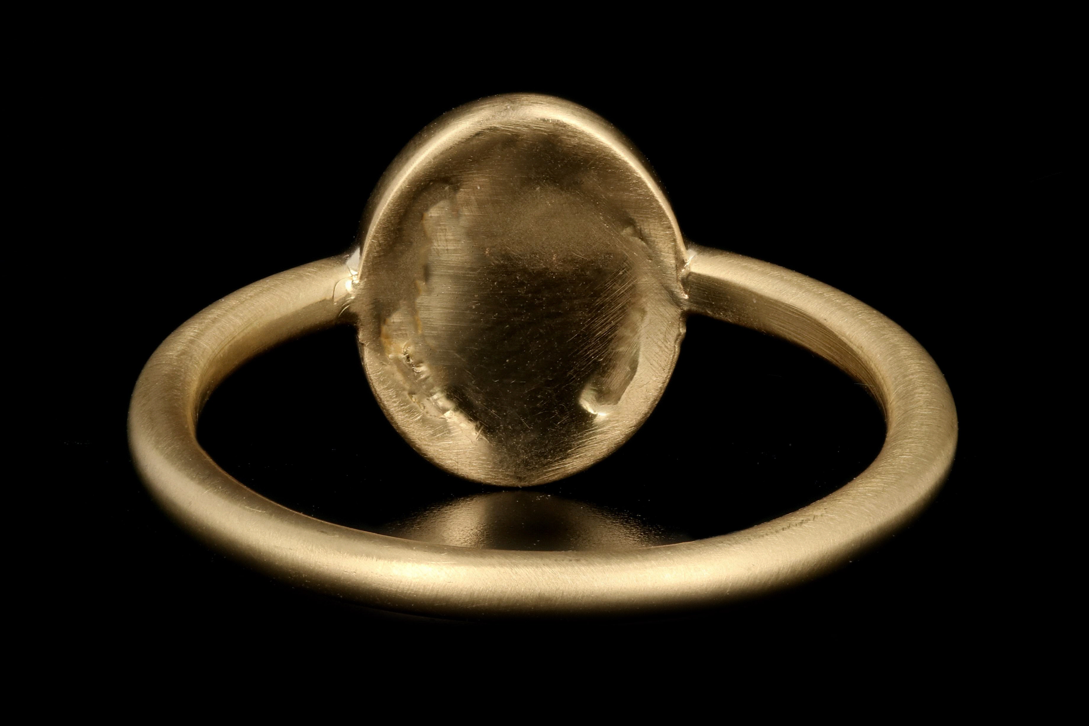 New Handmade 18K Yellow Gold 1.07 Carat Opal Ring - Queen May