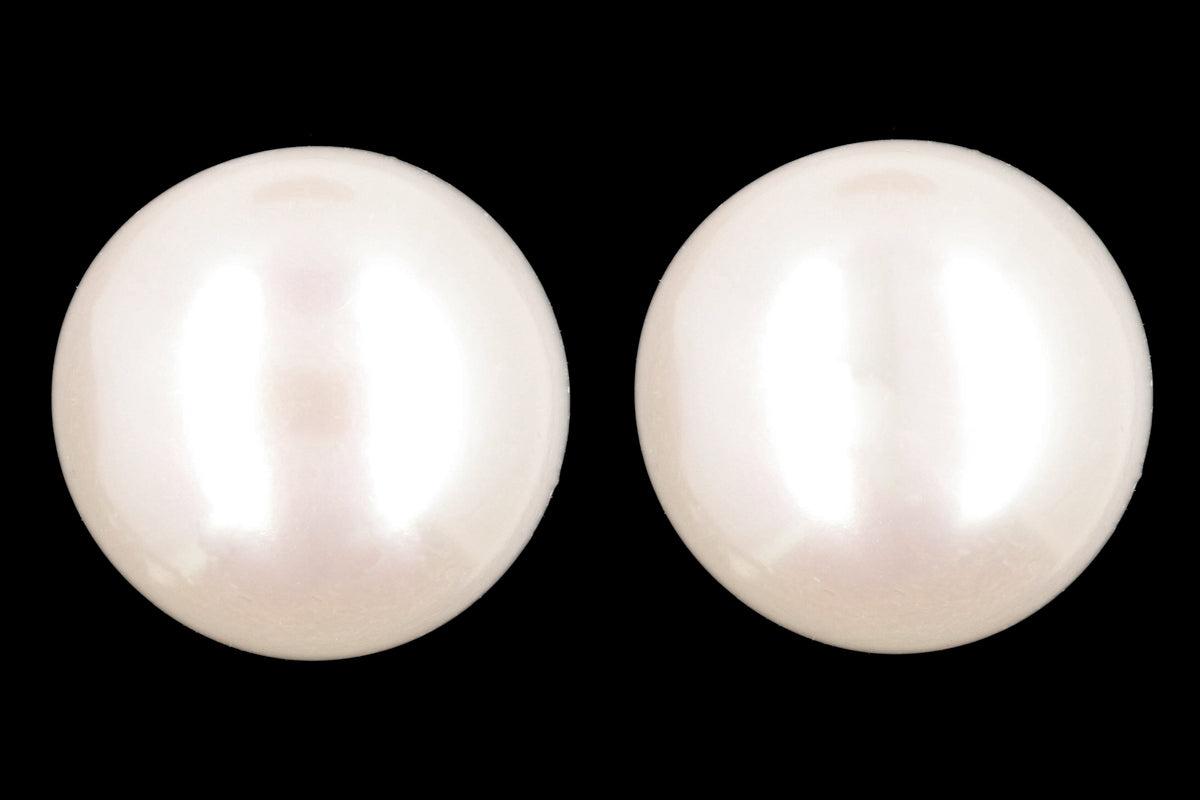 14K Yellow Gold 10-11 MM Freshwater Cultured Pearl Earrings - Queen May