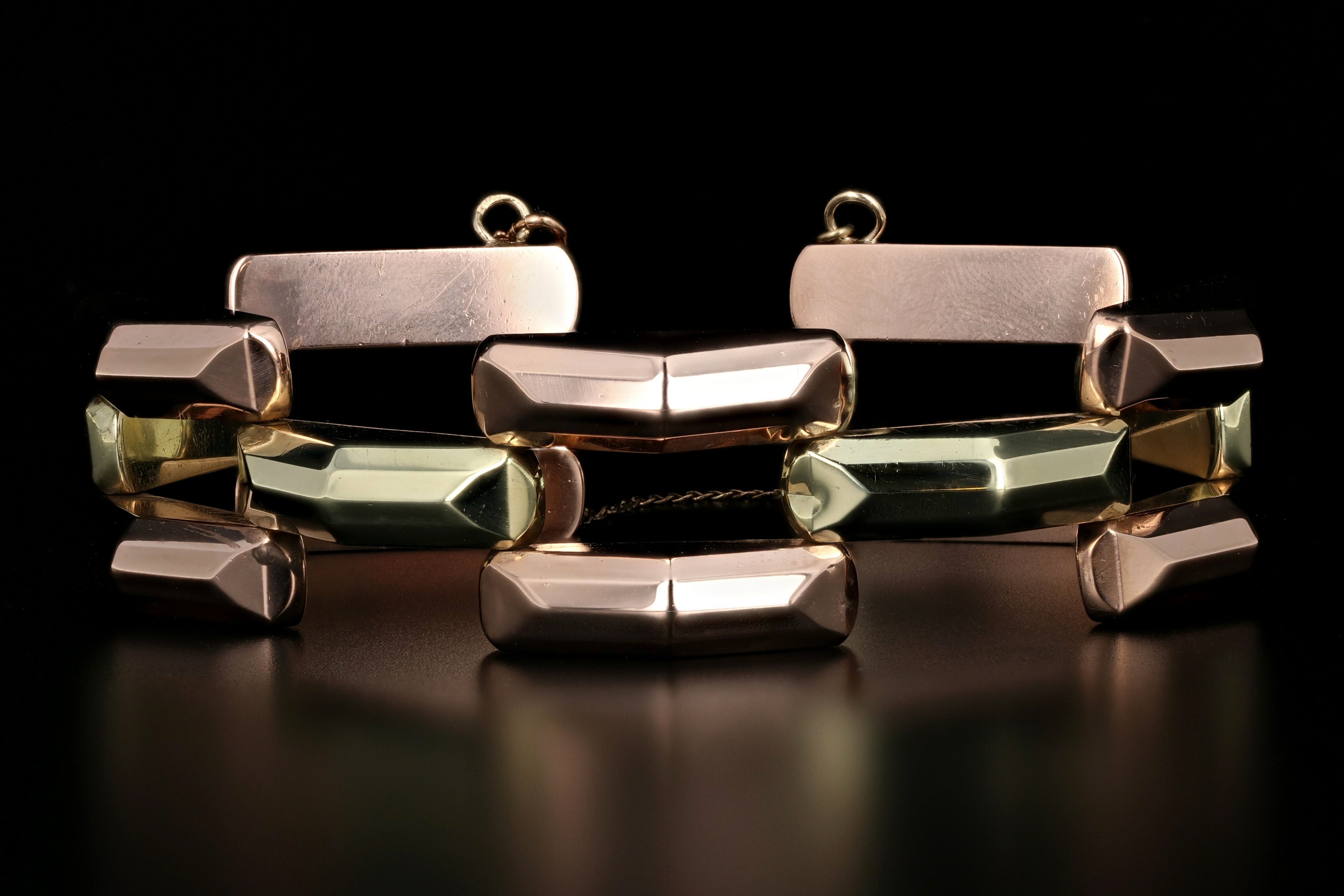 Retro 14K Yellow & Rose Gold Bracelet - Queen May