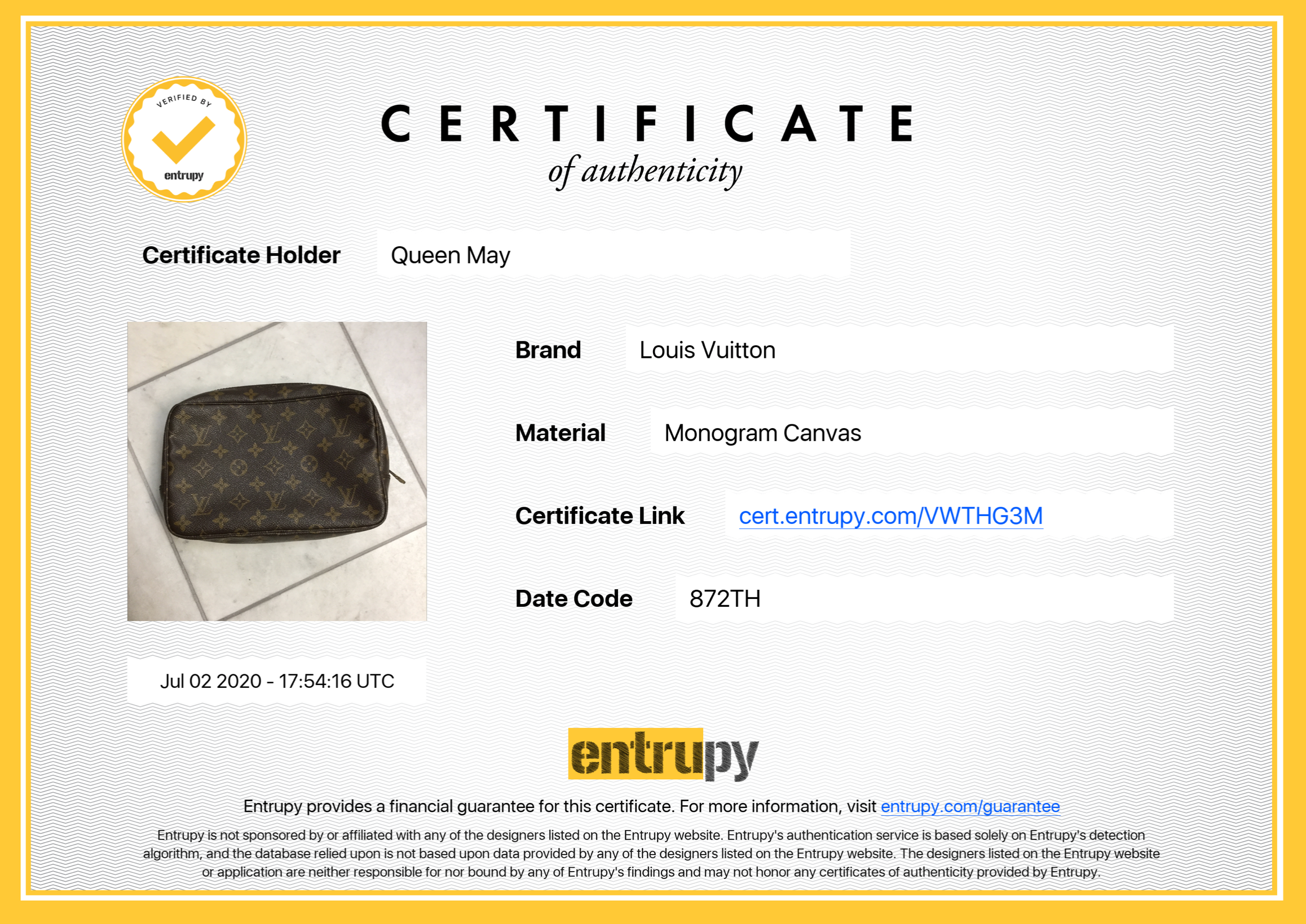 Louis Vuitton Vintage Monogram Toiletry 23 - Queen May