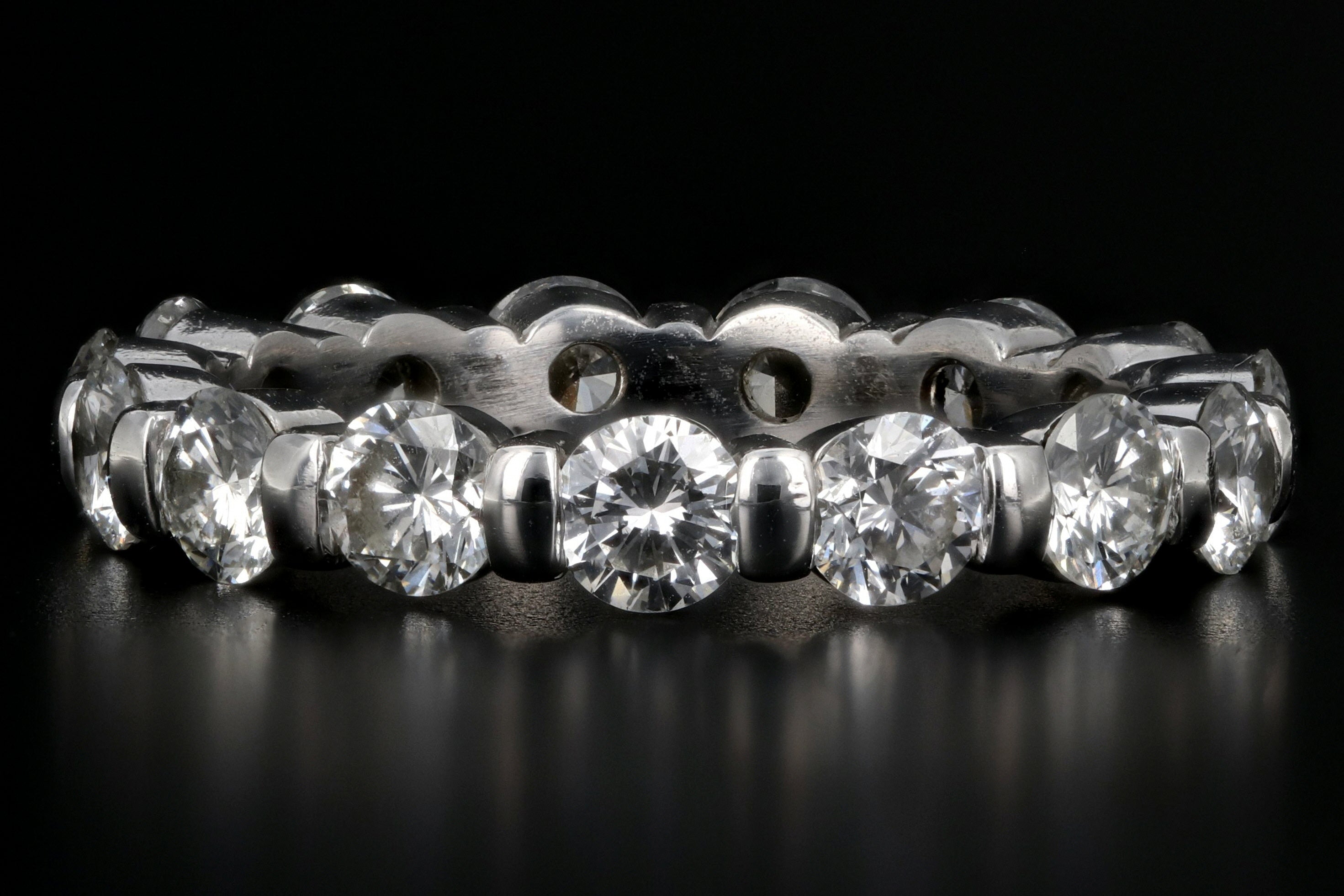 Modern Platinum 2.25CTW Diamond Full Eternity Band - Queen May