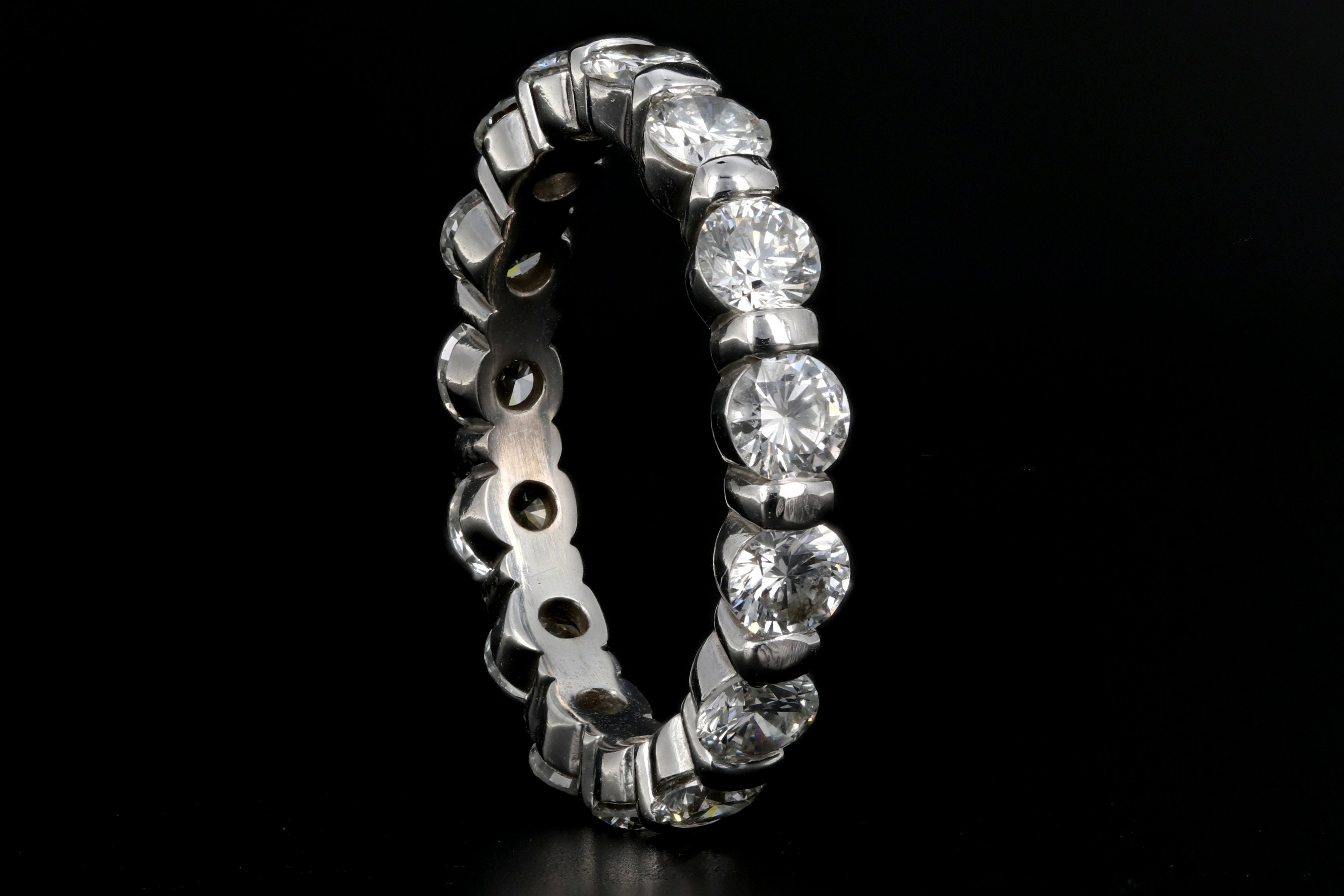 Modern Platinum 2.25CTW Diamond Full Eternity Band - Queen May