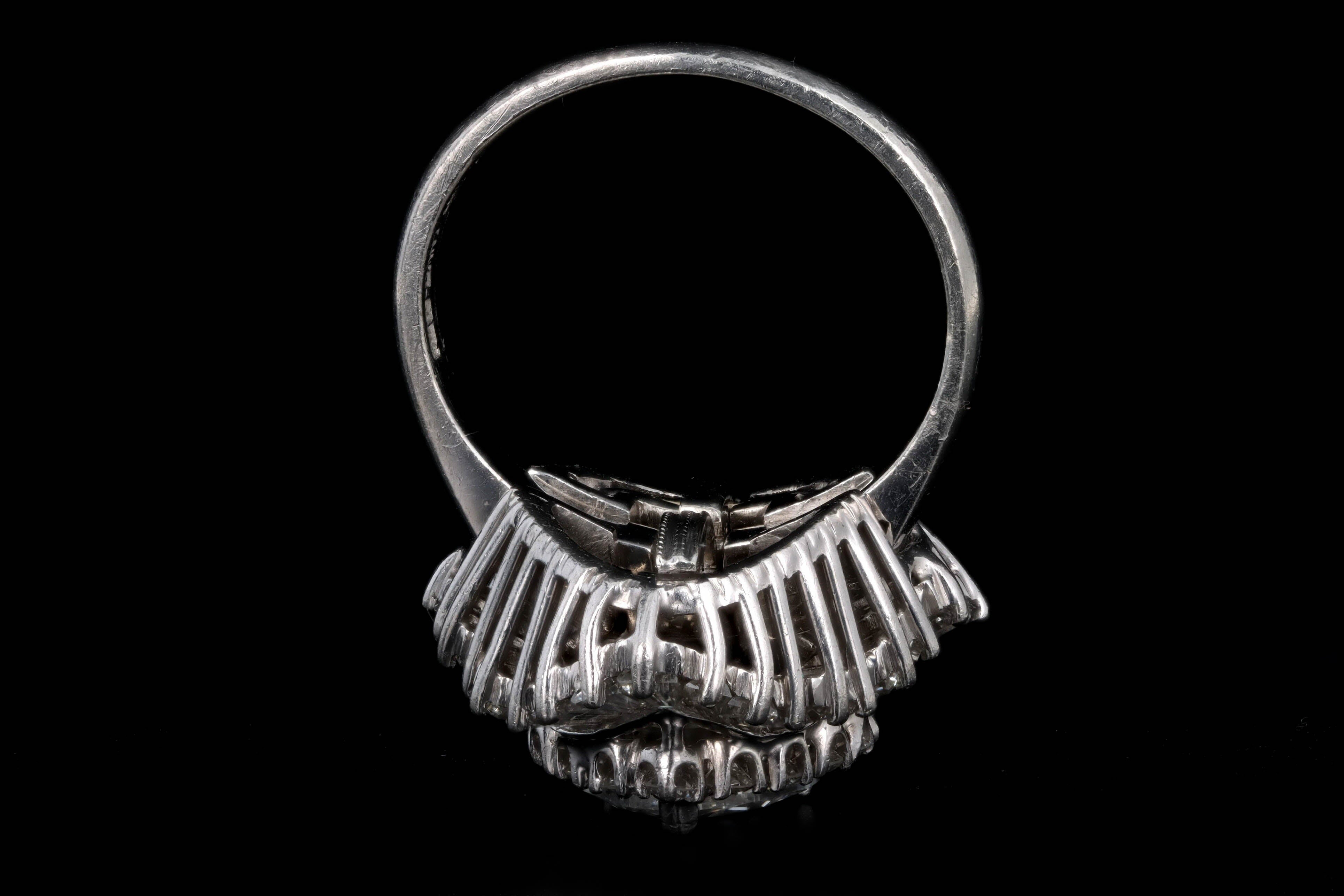 Platinum 1.5 Carat Heart Shape Diamond Ballerina Convertible Pendant Ring - Queen May