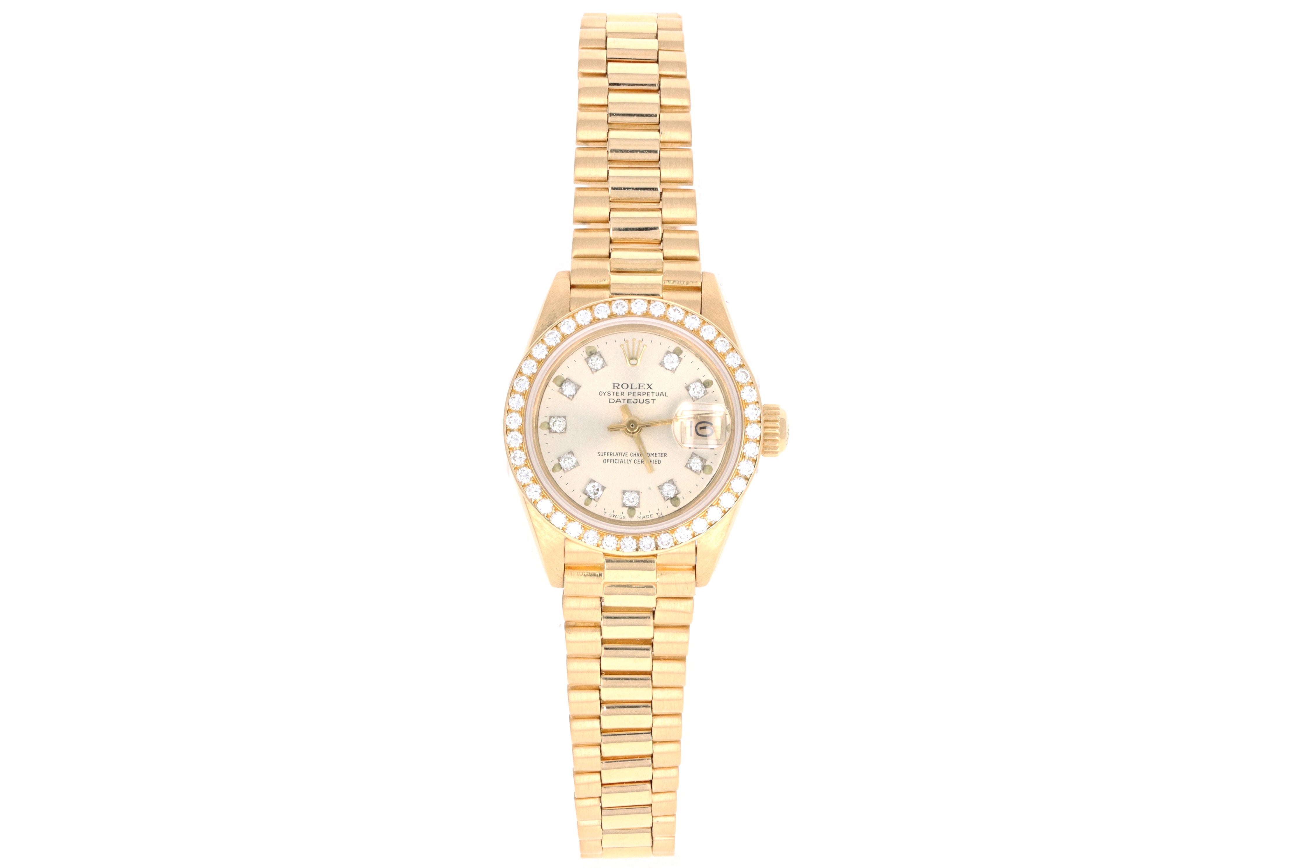 Rolex 18k yellow gold 26mm President Model 6917 - Queen May