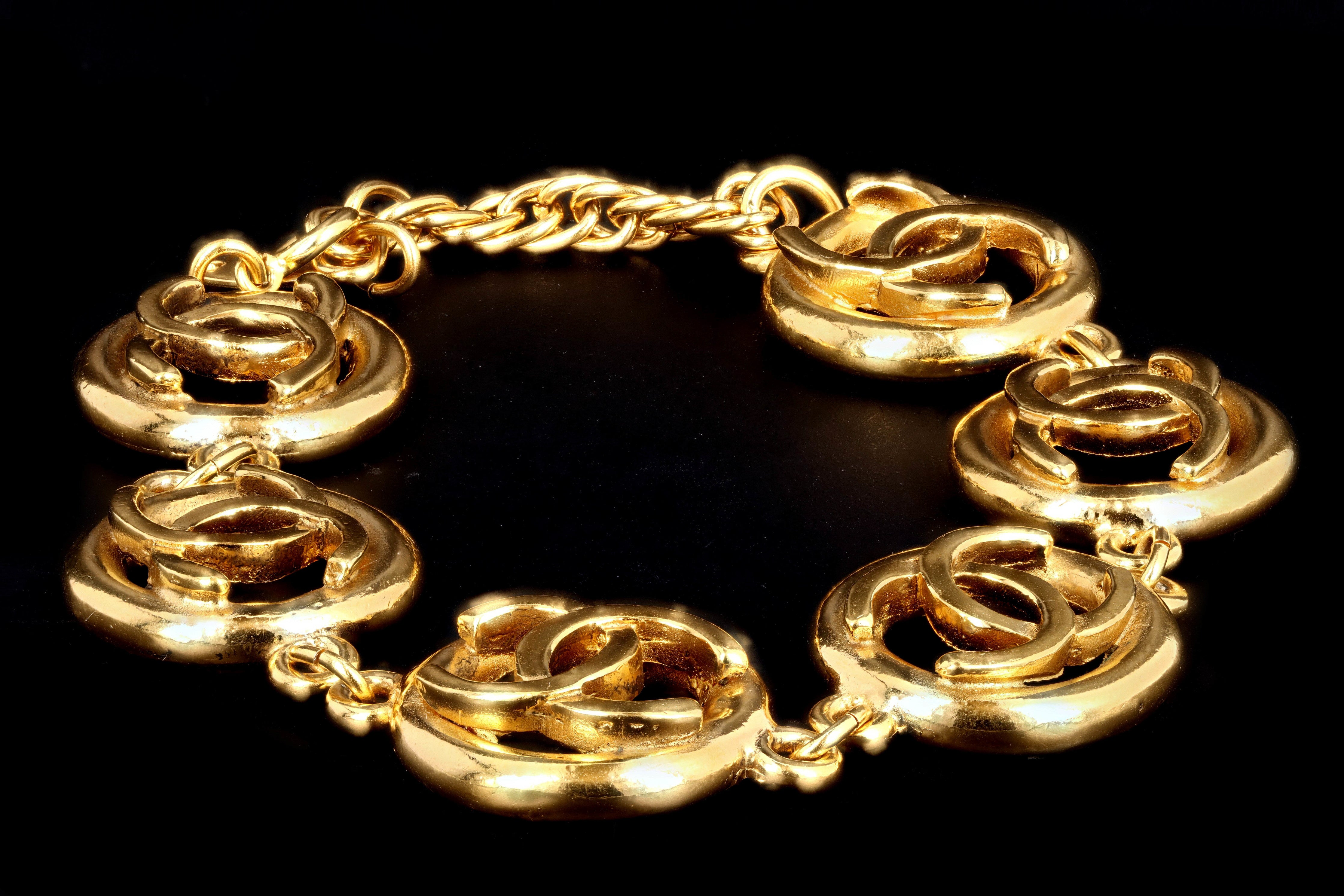 1983 Vintage Chanel Logo Bracelet - Queen May