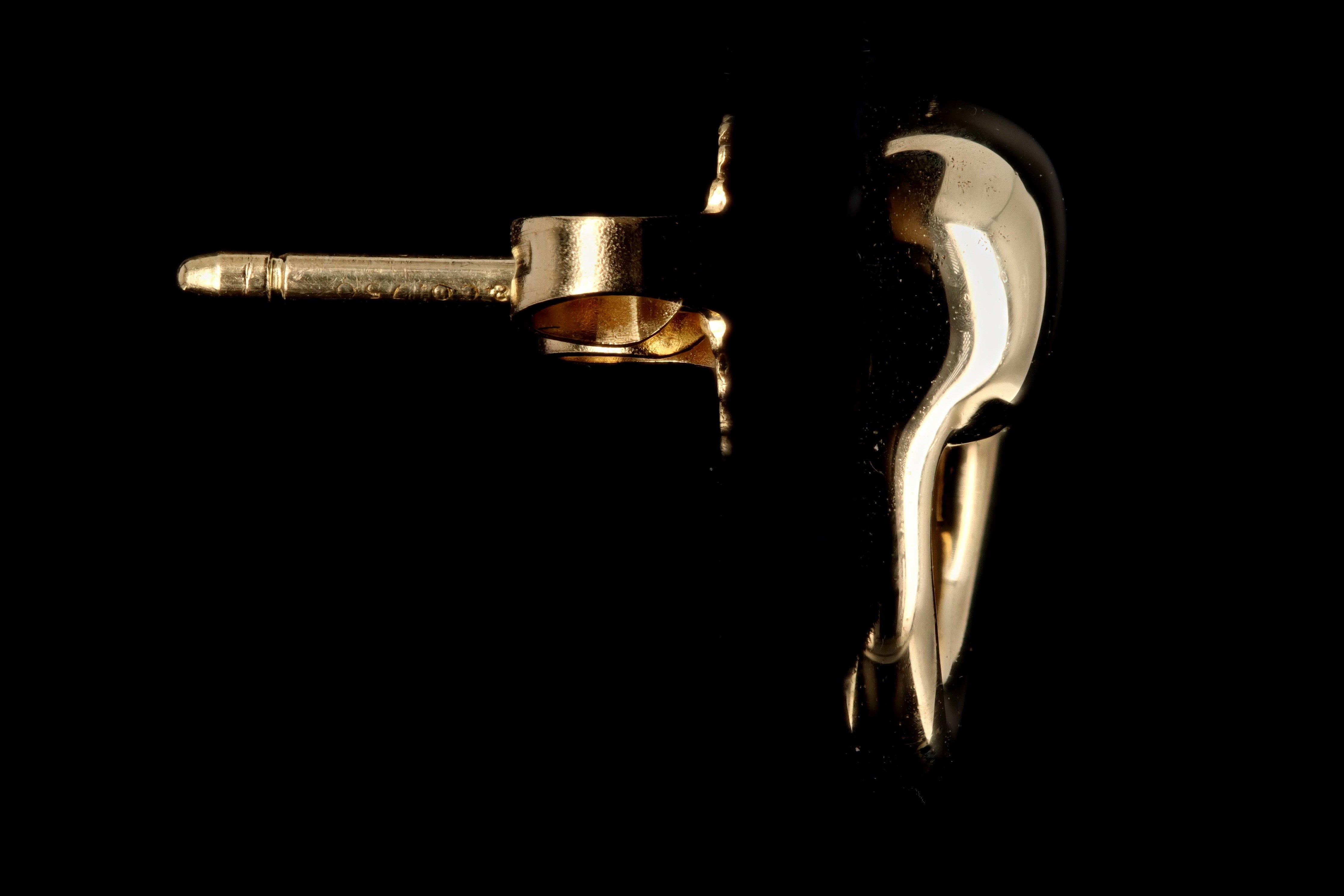 Modern Tiffany & Co. 18K Yellow Gold Elsa Peretti External Circle Stud Earrings - Queen May