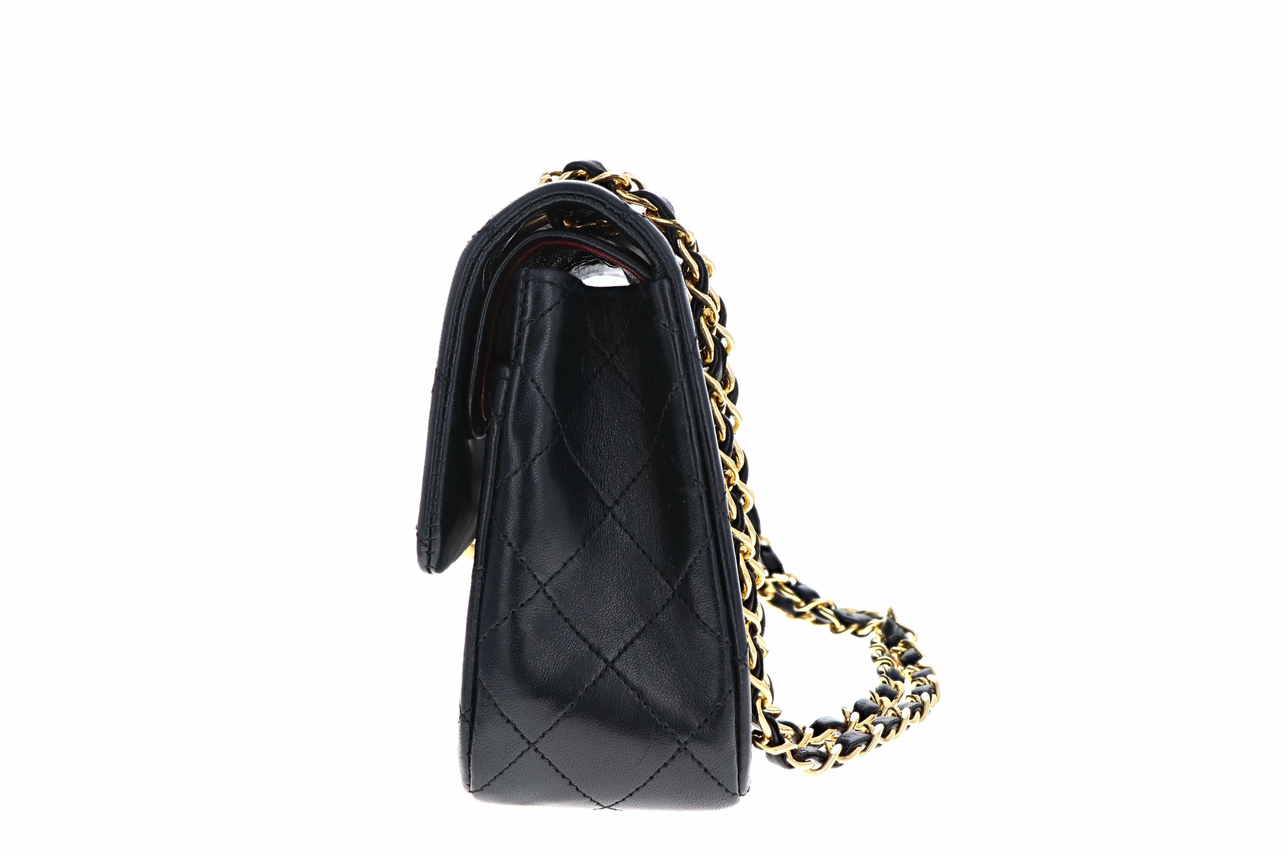 Vintage Chanel Small Double Flap Lambskin - Queen May