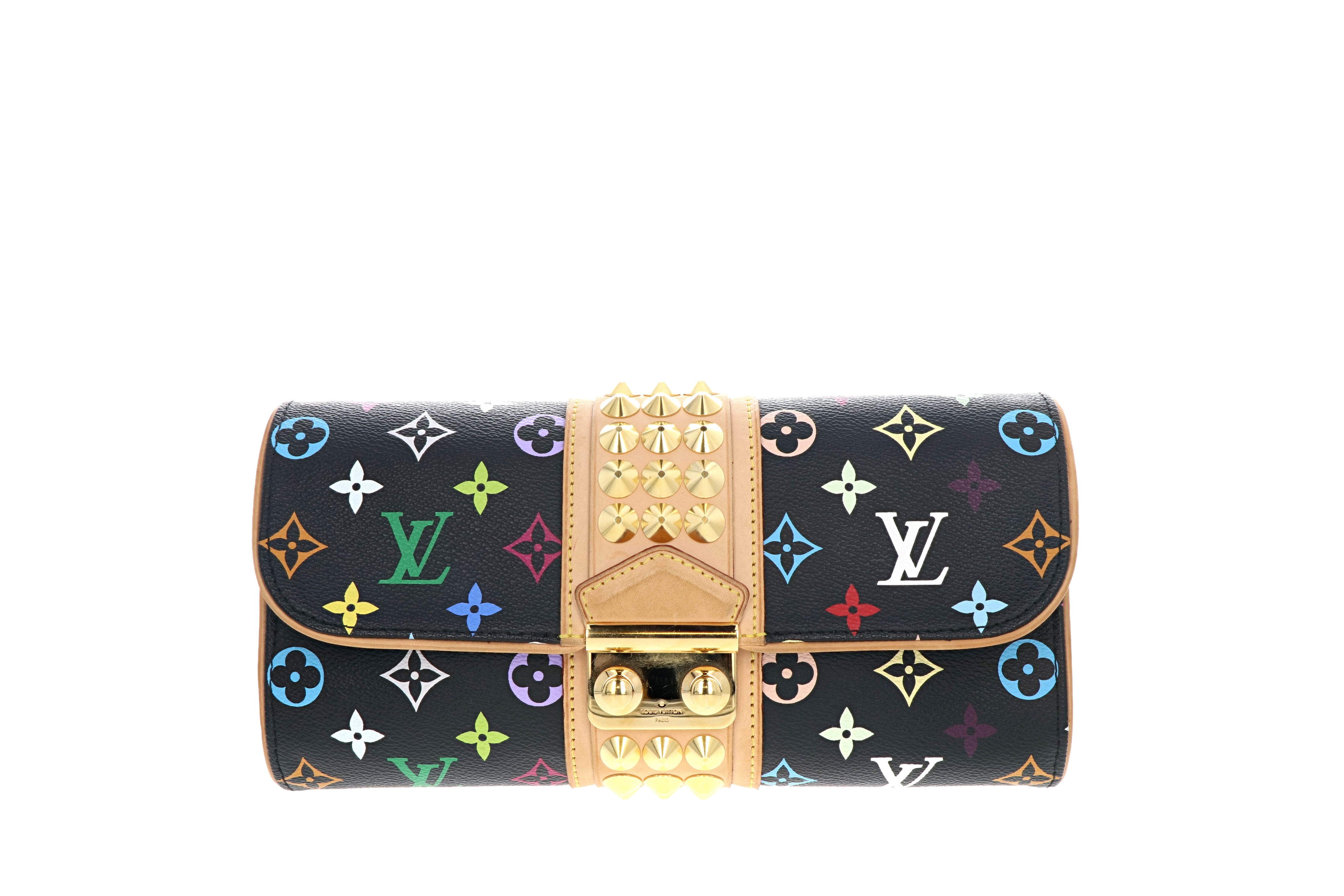 Louis Vuitton Black Multicolore Courtney Clutch - Queen May