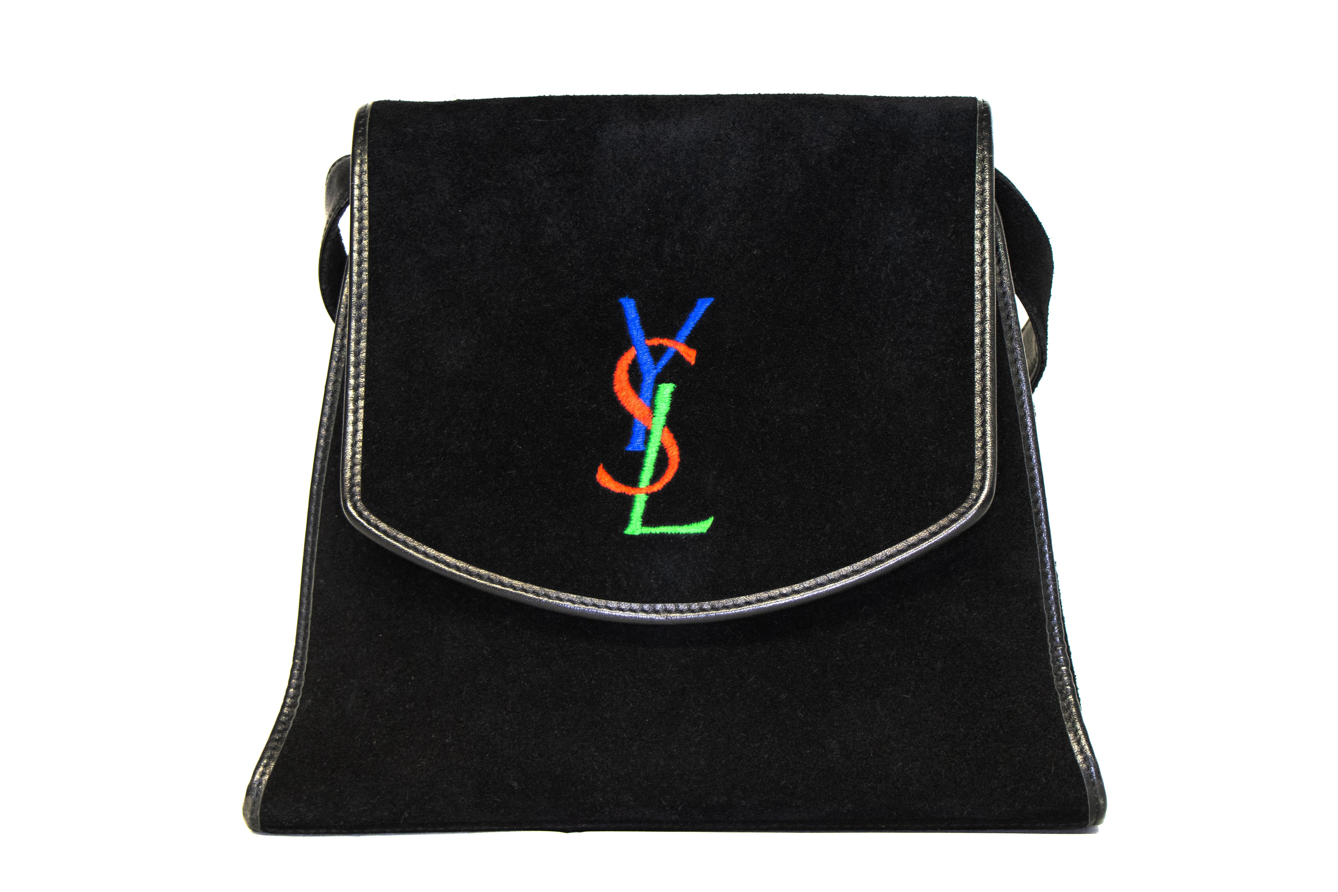 Vintage Saint Laurent Suede Crossbody - Queen May