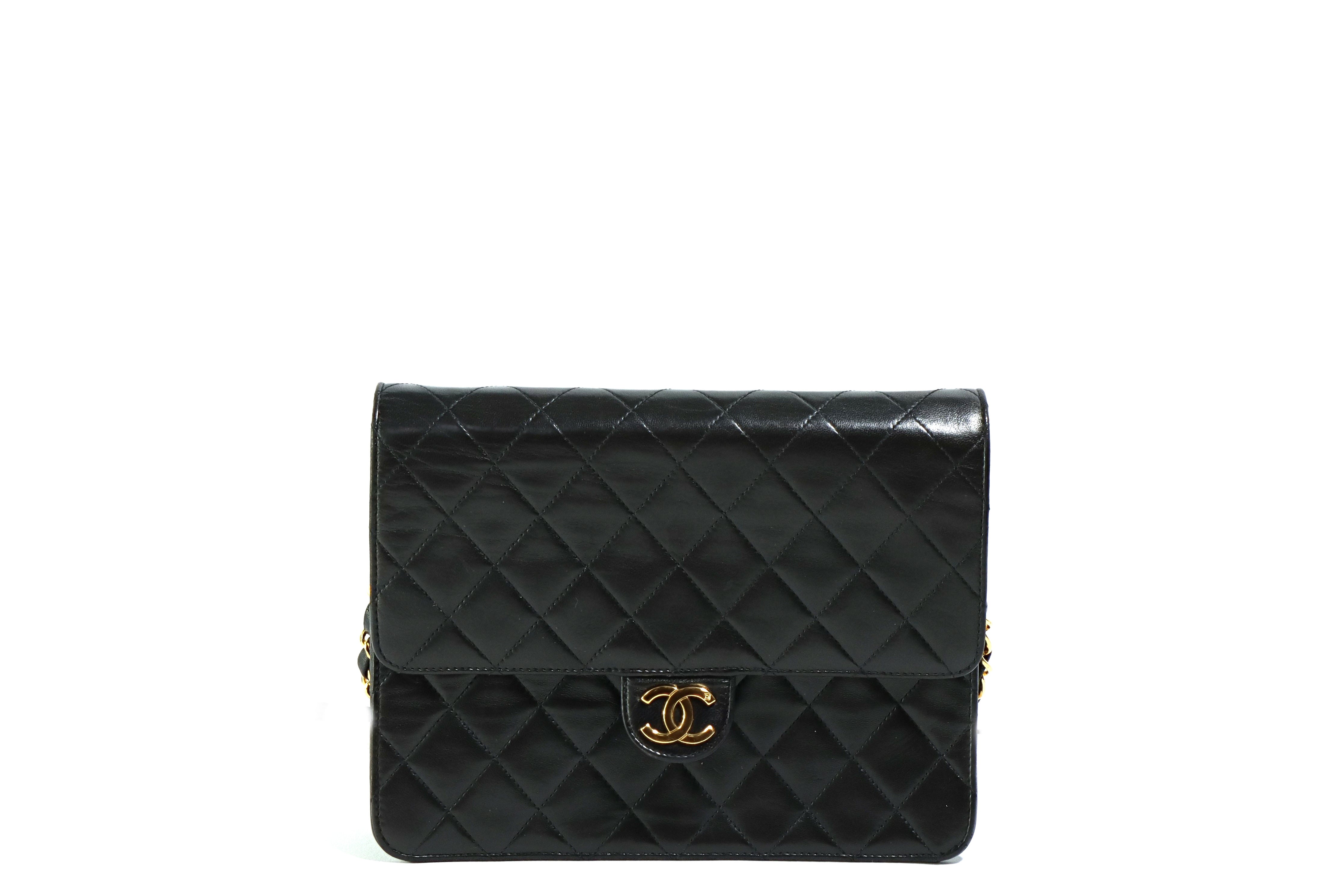 Vintage Chanel Lambskin Single Flap Bag - Queen May